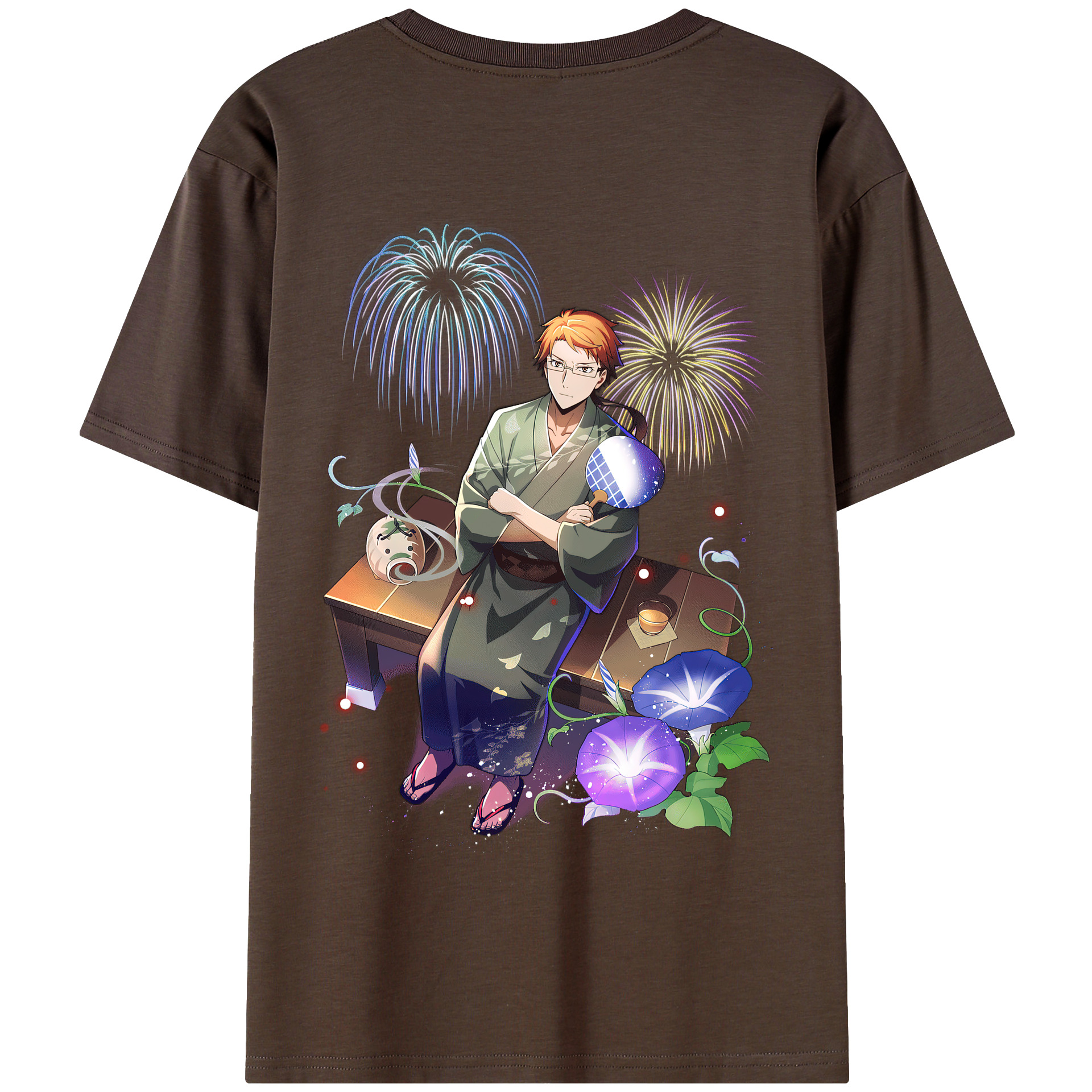 （画像用） 文豪ストレイドッグス Bungo Stray Dogs 綿100％半袖Tシャツ（背面プリント）
