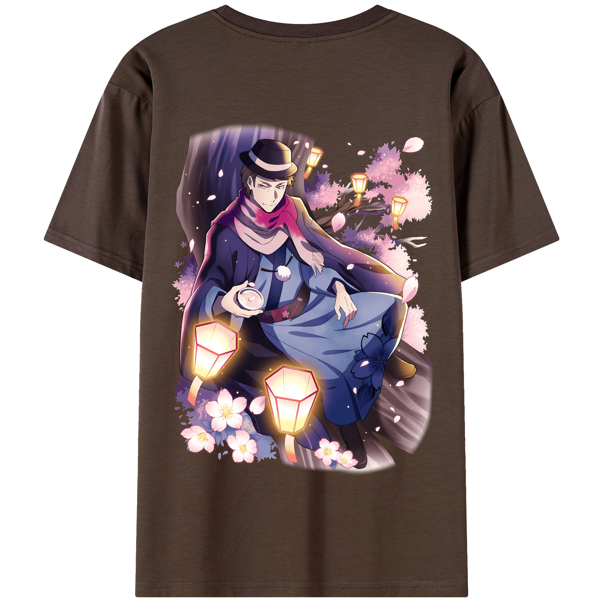 （画像用） 文豪ストレイドッグス Bungo Stray Dogs 綿100％半袖Tシャツ（背面プリント）