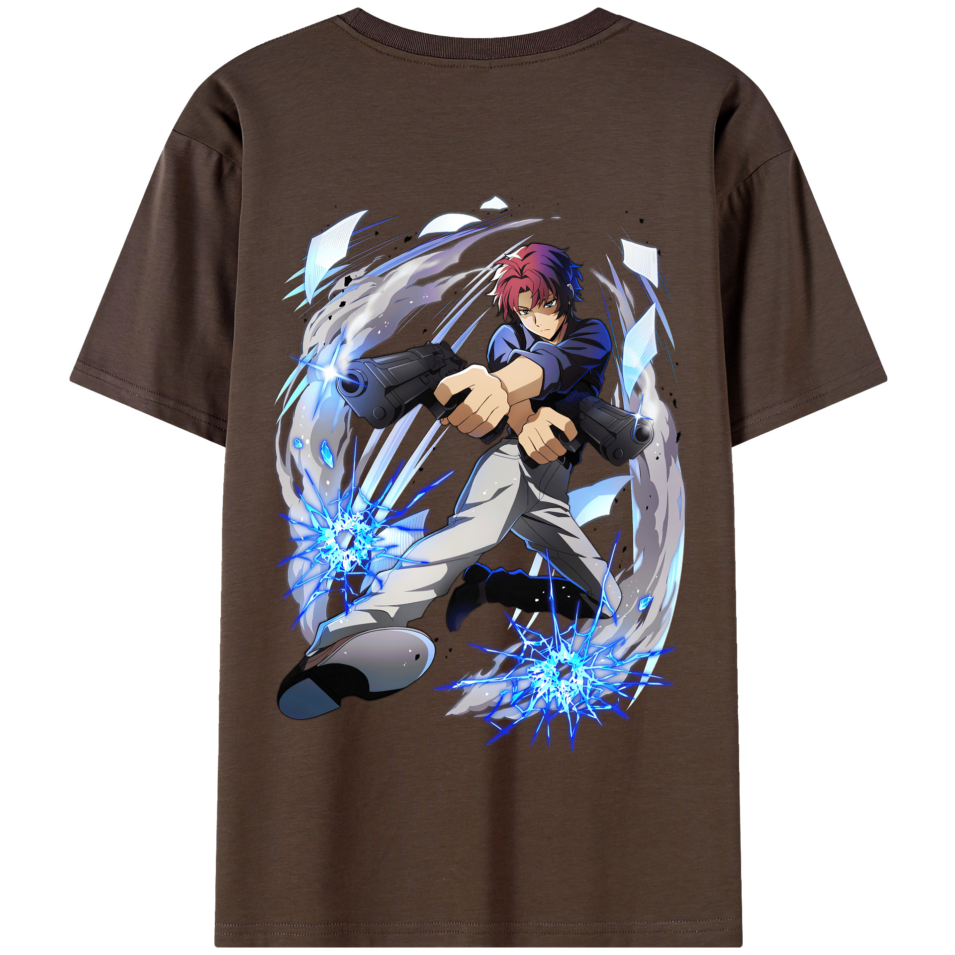 （画像用） 文豪ストレイドッグス Bungo Stray Dogs 綿100％半袖Tシャツ（背面プリント）