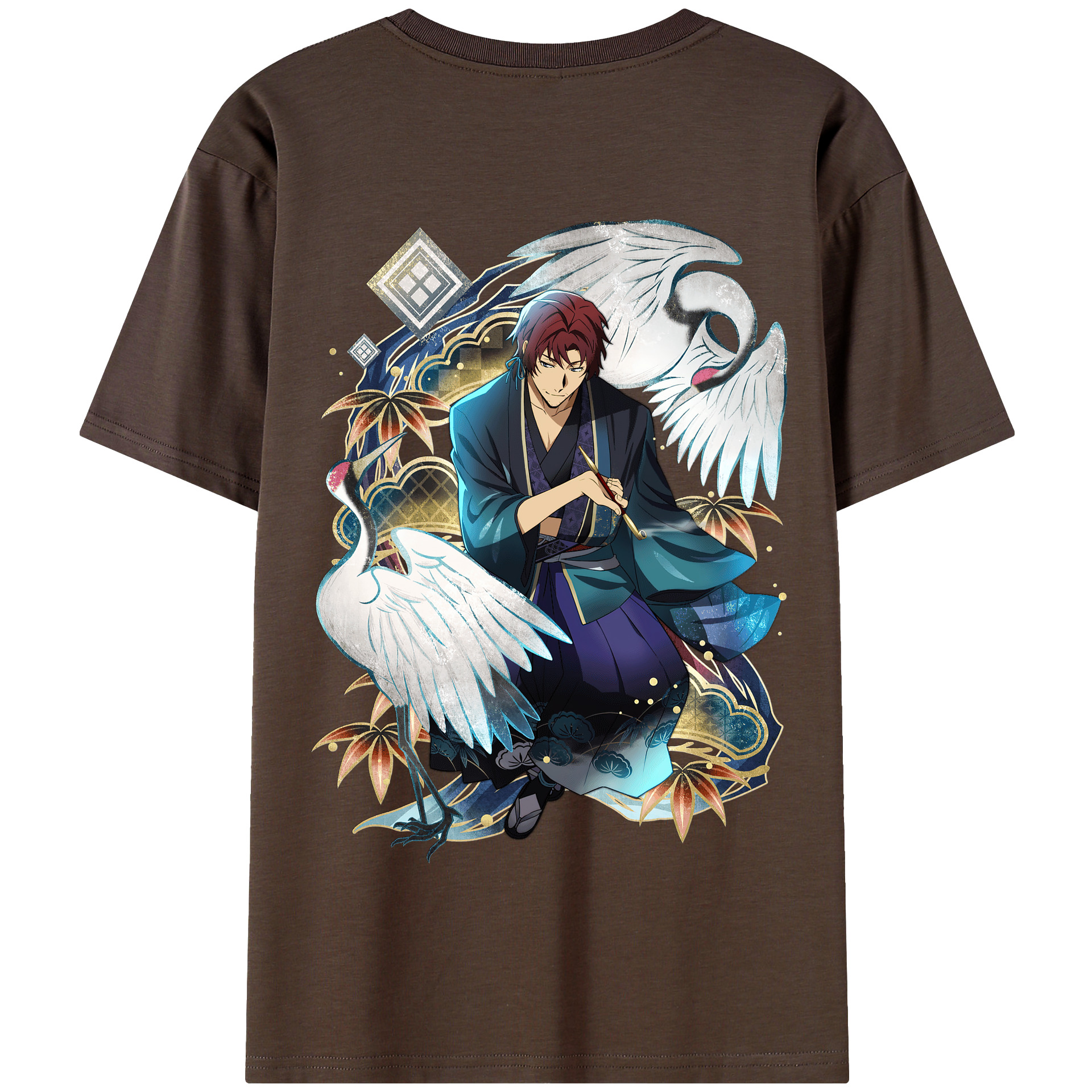 （画像用） 文豪ストレイドッグス Bungo Stray Dogs 綿100％半袖Tシャツ（背面プリント）