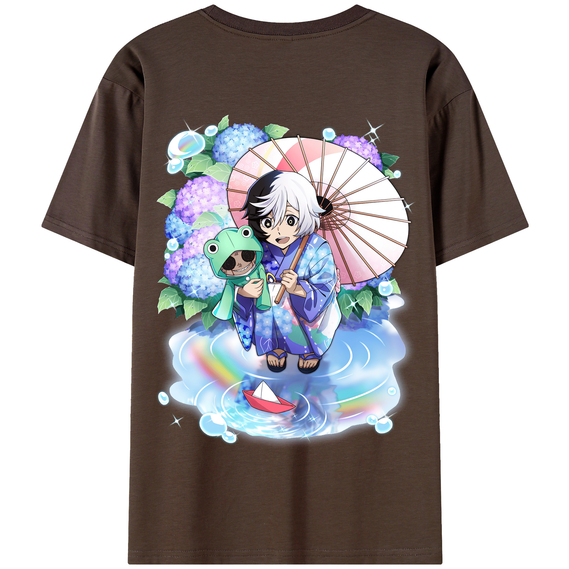 （画像用） 文豪ストレイドッグス Bungo Stray Dogs 綿100％半袖Tシャツ（背面プリント）