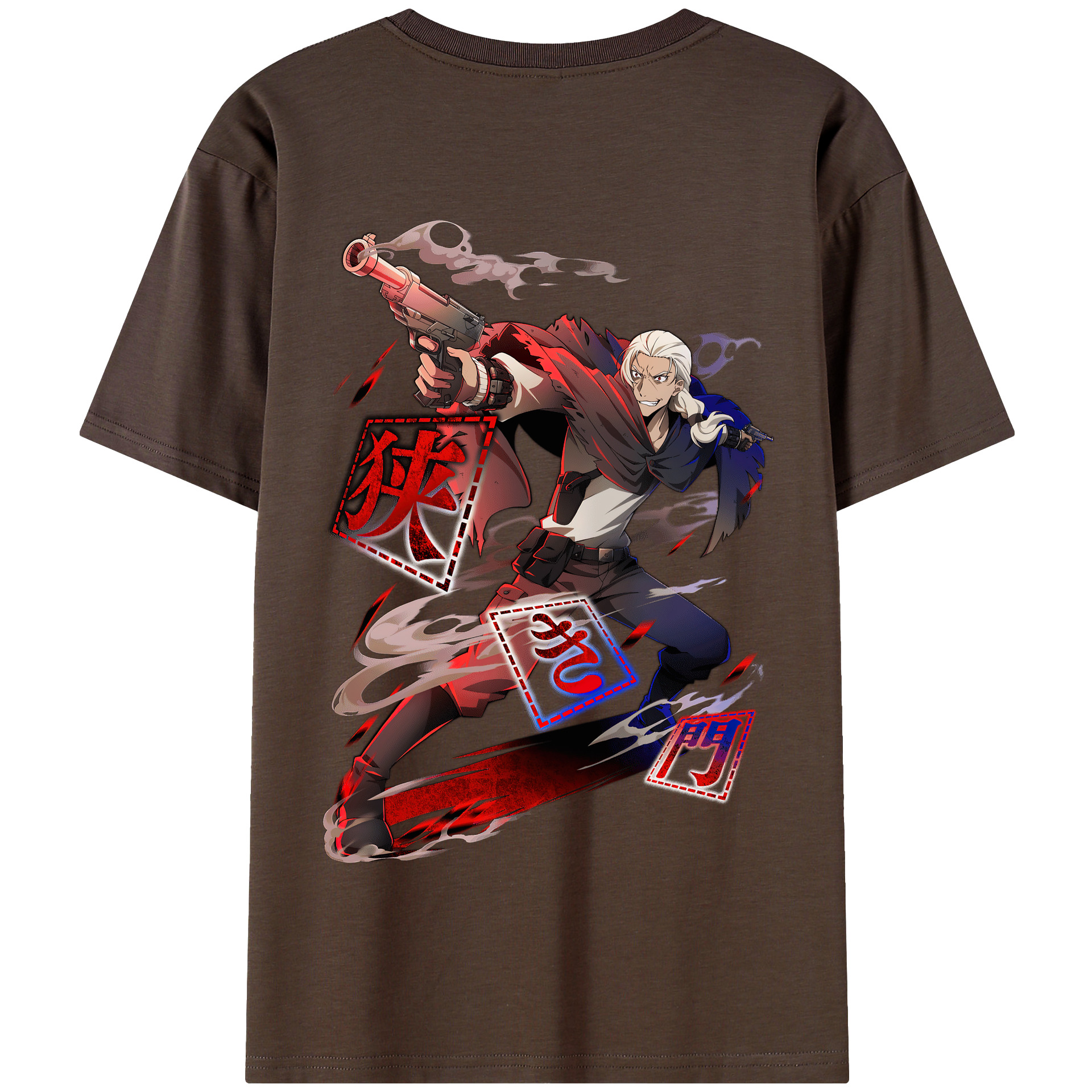 （画像用） 文豪ストレイドッグス Bungo Stray Dogs 綿100％半袖Tシャツ（背面プリント）