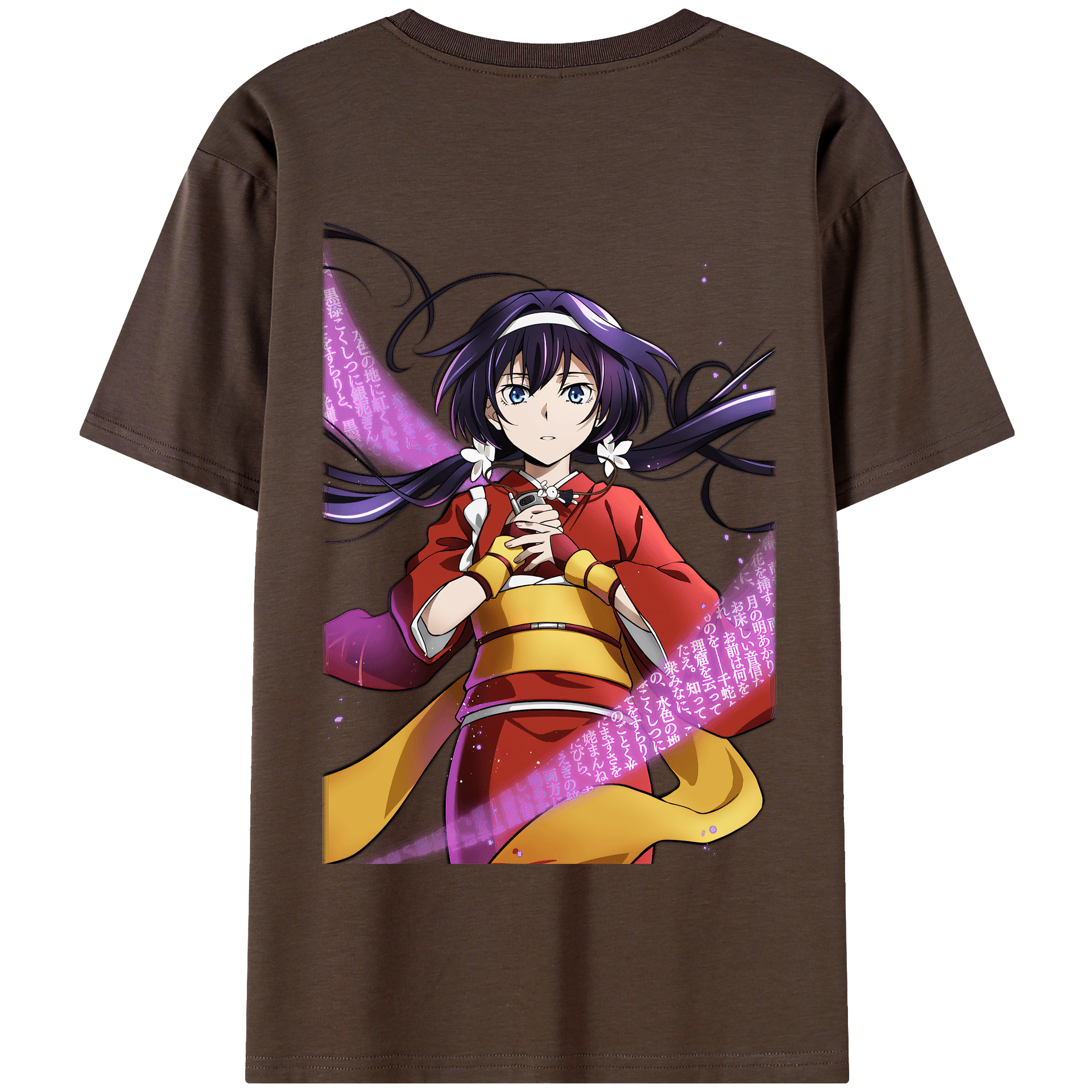 （画像用） 文豪ストレイドッグス Bungo Stray Dogs 綿100％半袖Tシャツ（背面プリント）