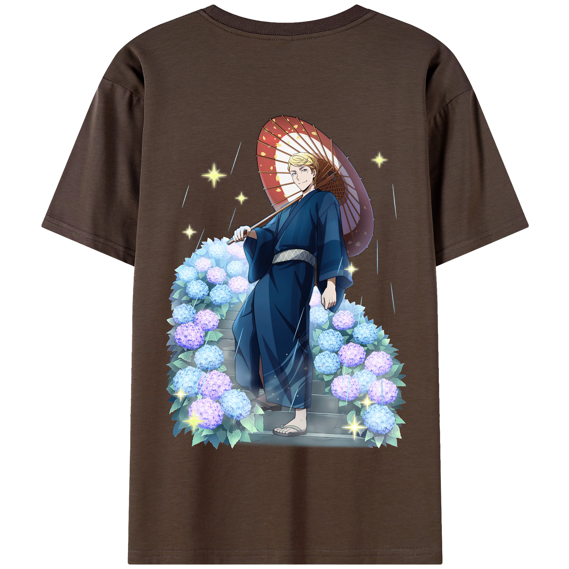 （画像用） 文豪ストレイドッグス Bungo Stray Dogs 綿100％半袖Tシャツ（背面プリント）