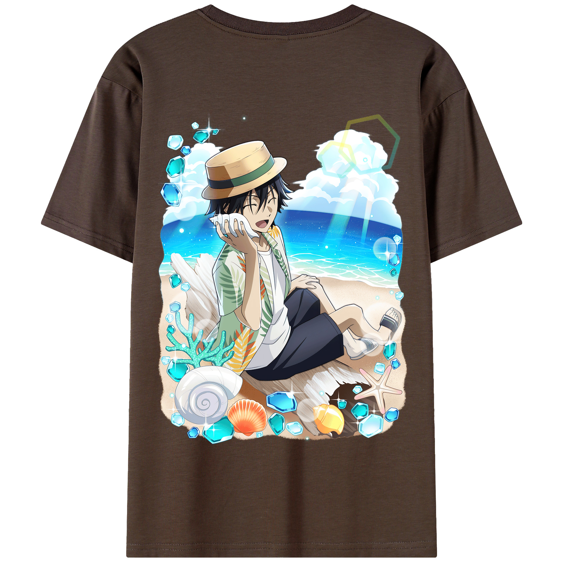（画像用） 文豪ストレイドッグス Bungo Stray Dogs 綿100％半袖Tシャツ（背面プリント）