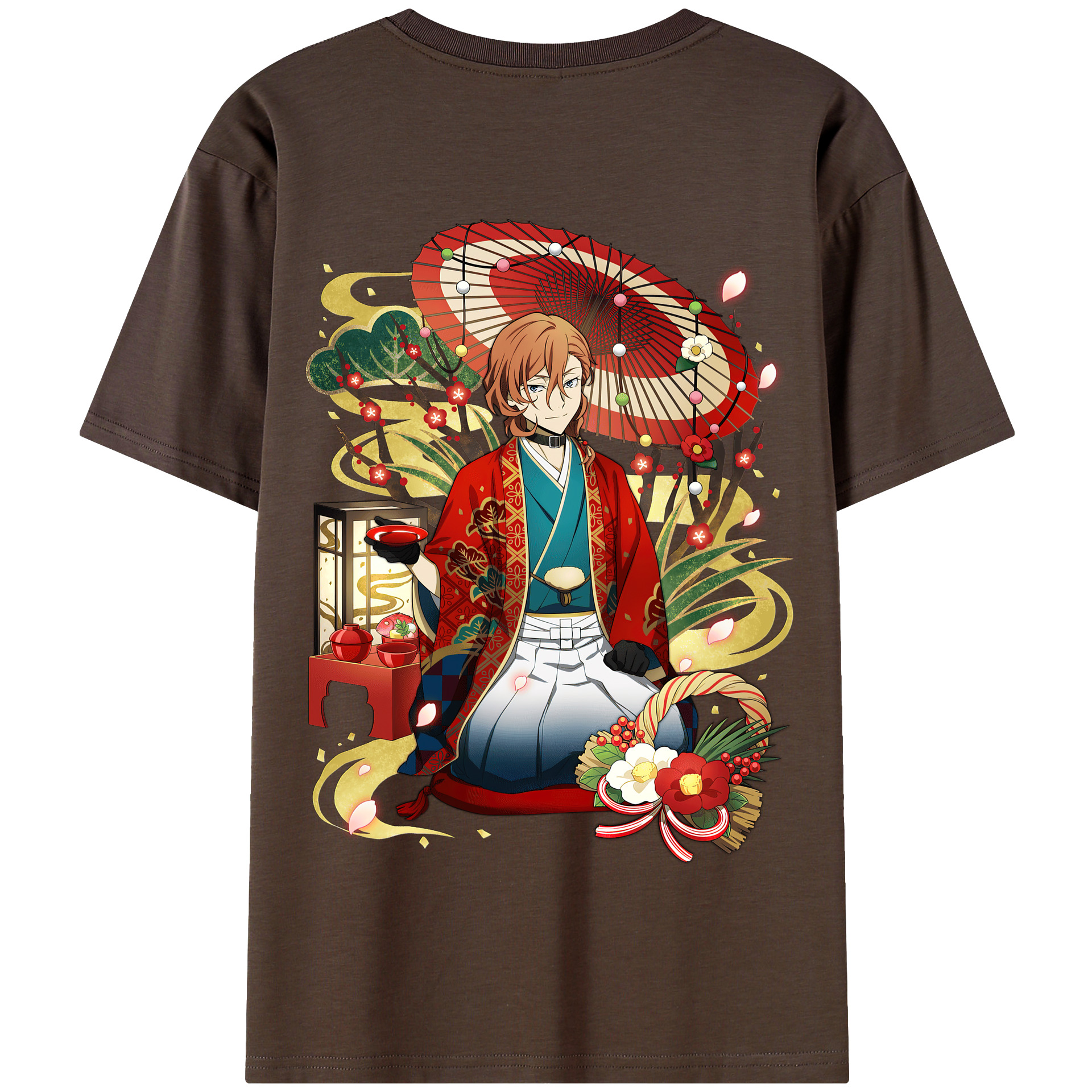 （画像用） 文豪ストレイドッグス Bungo Stray Dogs 綿100％半袖Tシャツ（背面プリント）