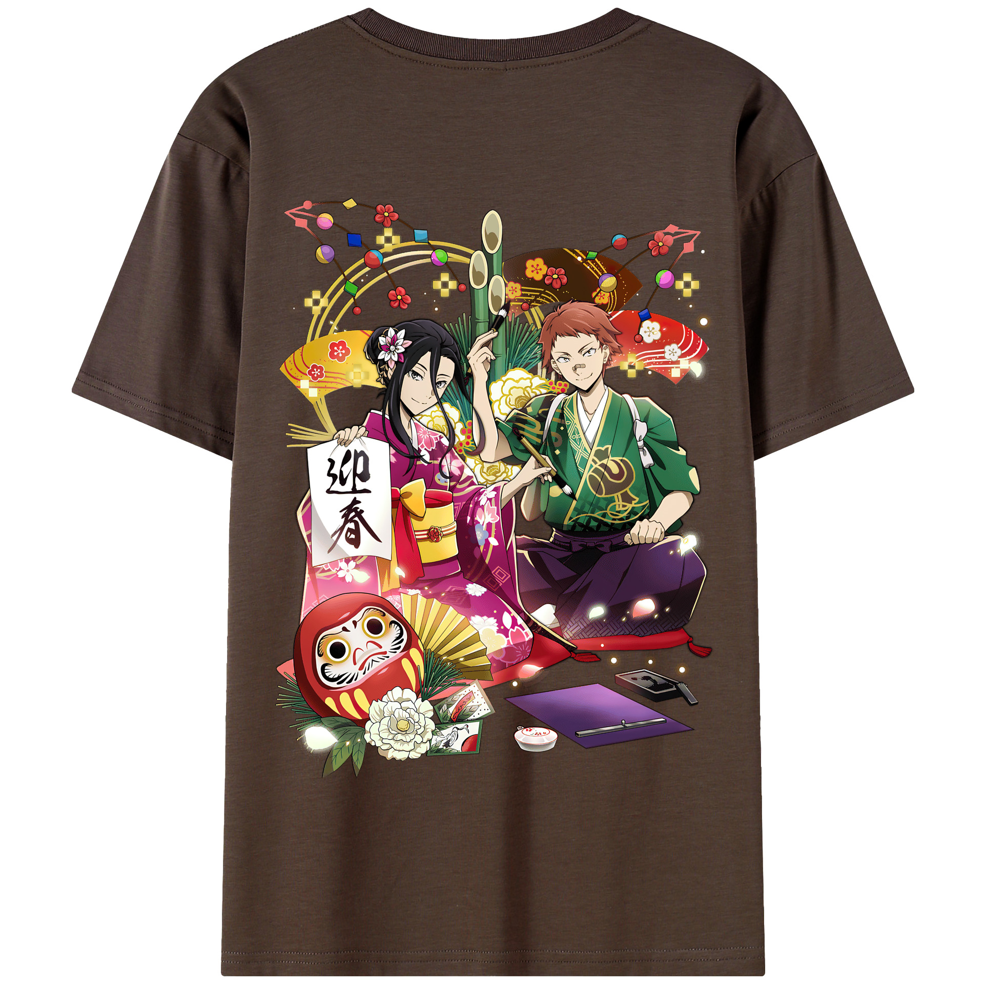 （画像用） 文豪ストレイドッグス Bungo Stray Dogs 綿100％半袖Tシャツ（背面プリント）