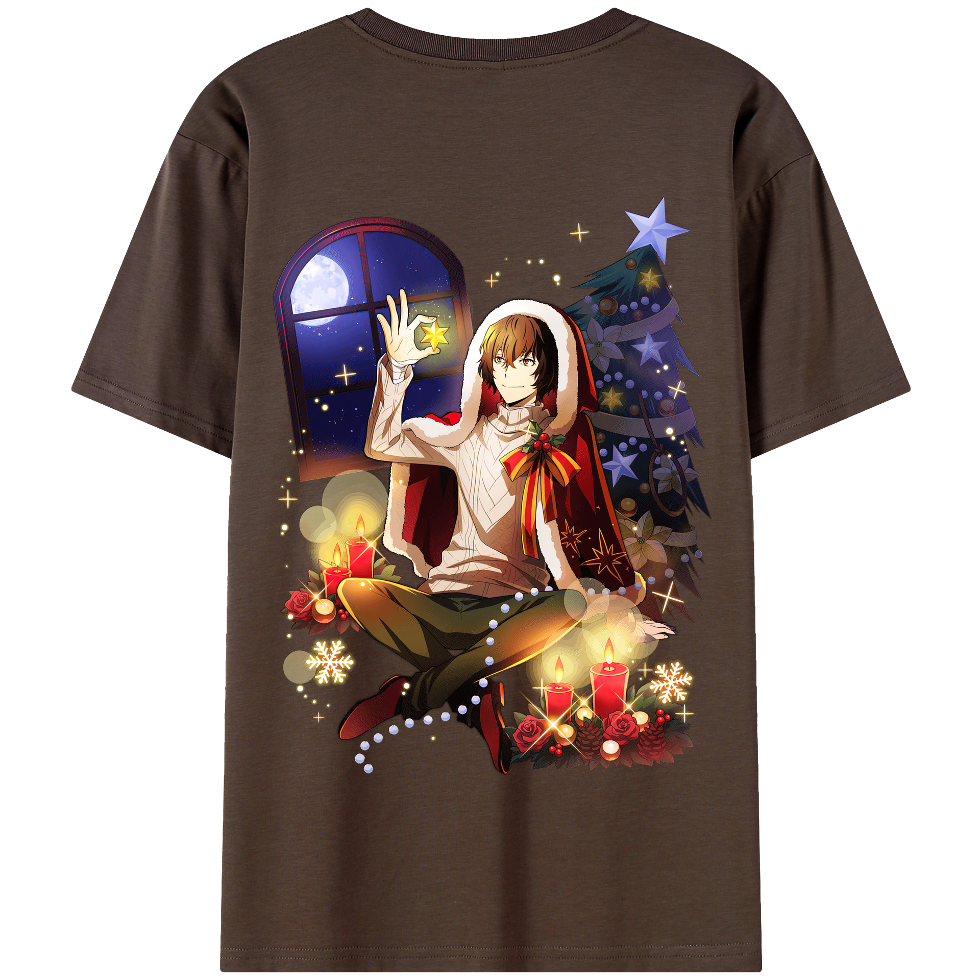 （画像用） 文豪ストレイドッグス Bungo Stray Dogs 綿100％半袖Tシャツ（背面プリント）