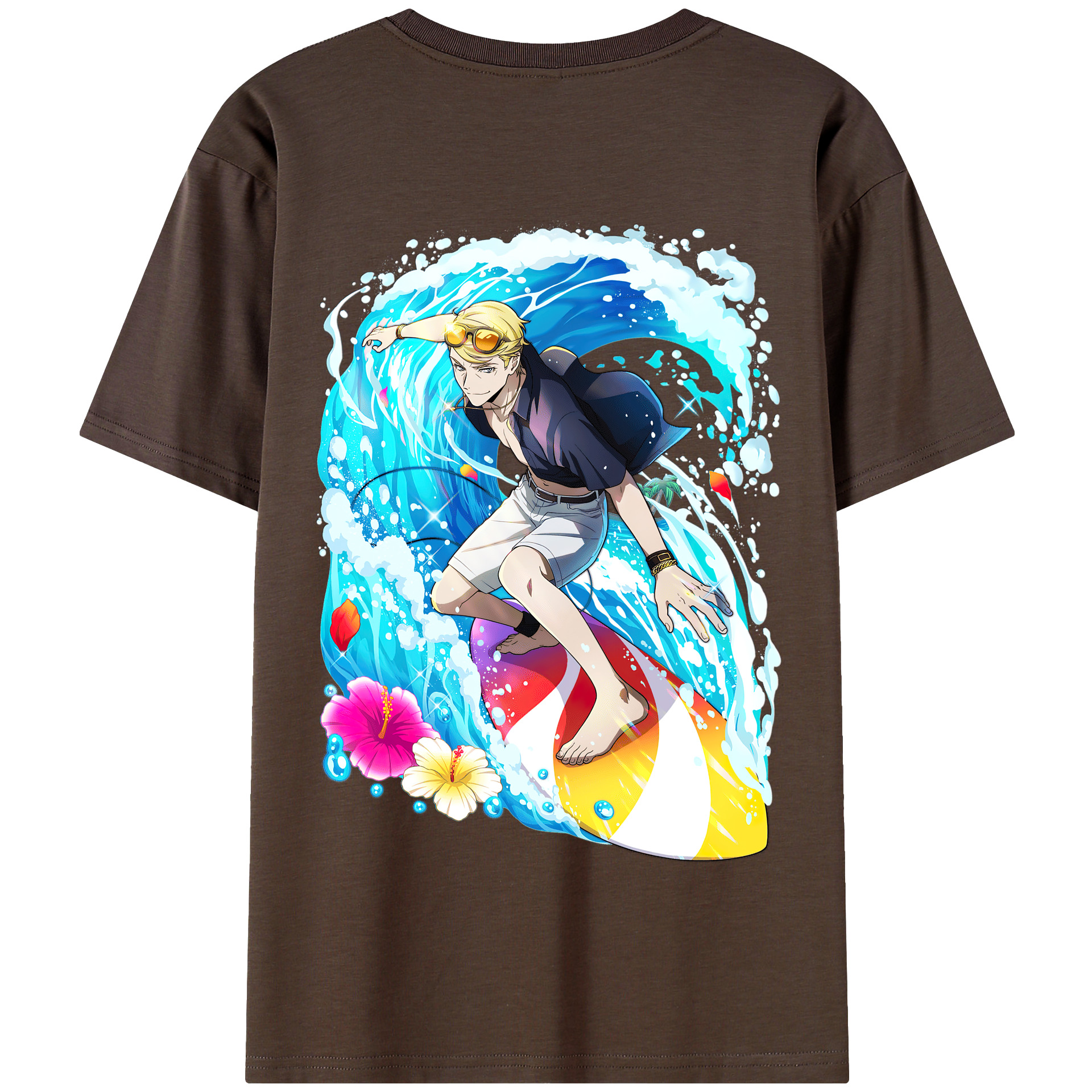（画像用） 文豪ストレイドッグス Bungo Stray Dogs 綿100％半袖Tシャツ（背面プリント）