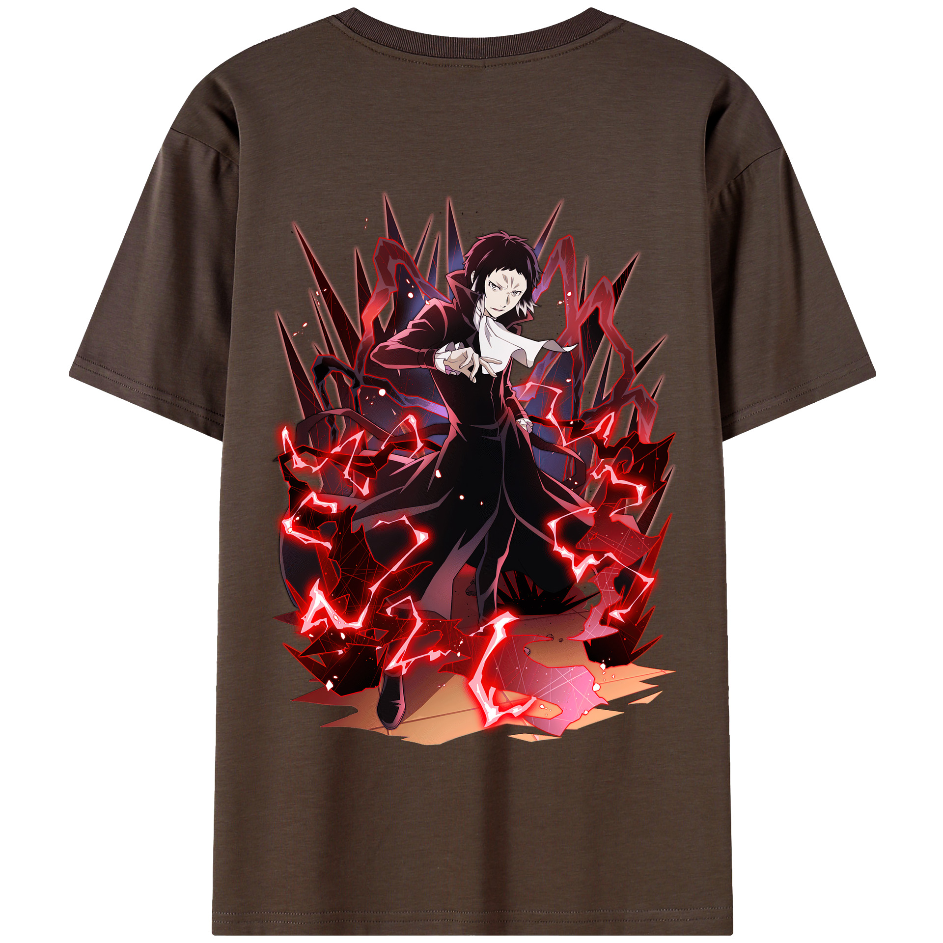 （画像用） 文豪ストレイドッグス Bungo Stray Dogs 綿100％半袖Tシャツ（背面プリント）