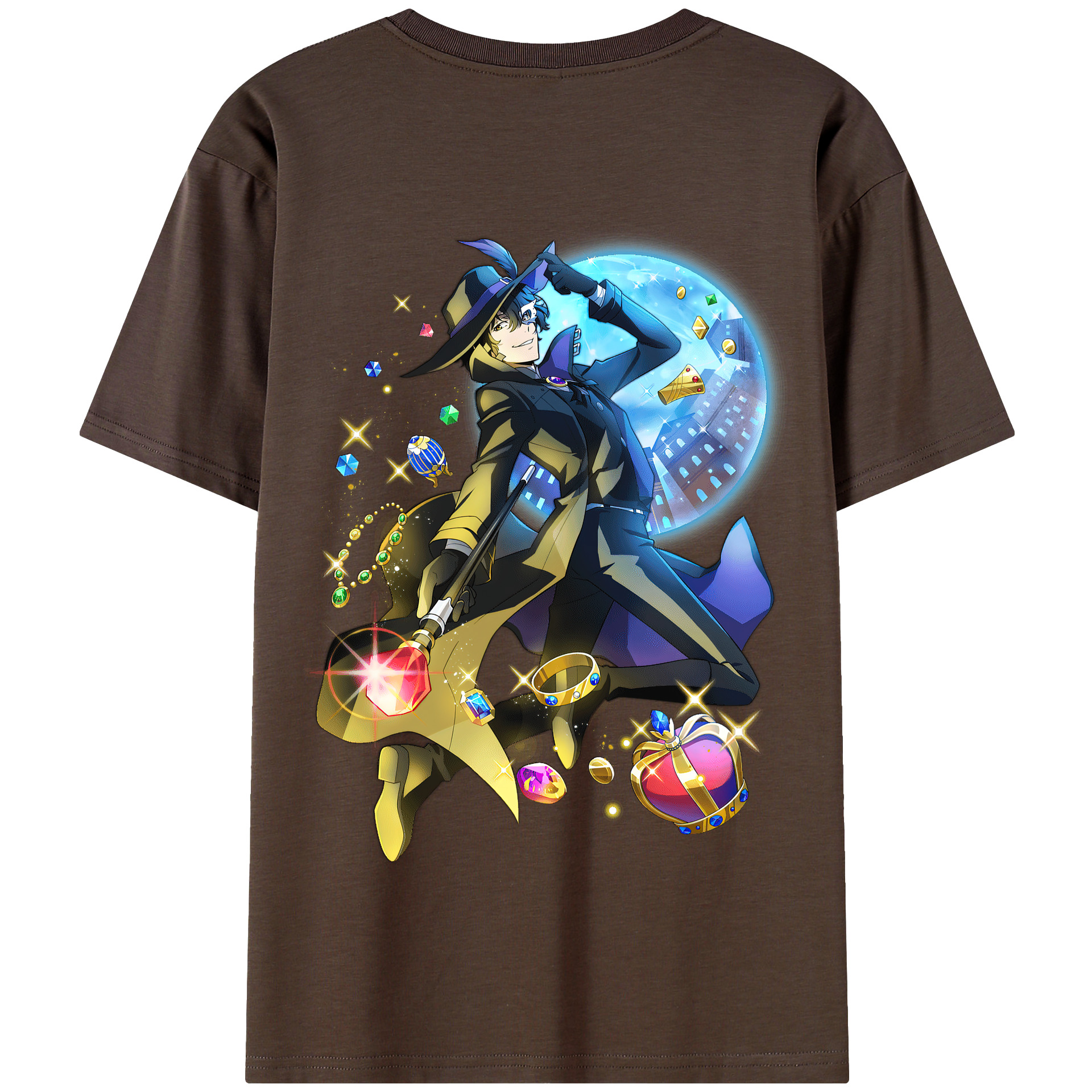 （画像用） 文豪ストレイドッグス Bungo Stray Dogs 綿100％半袖Tシャツ（背面プリント）