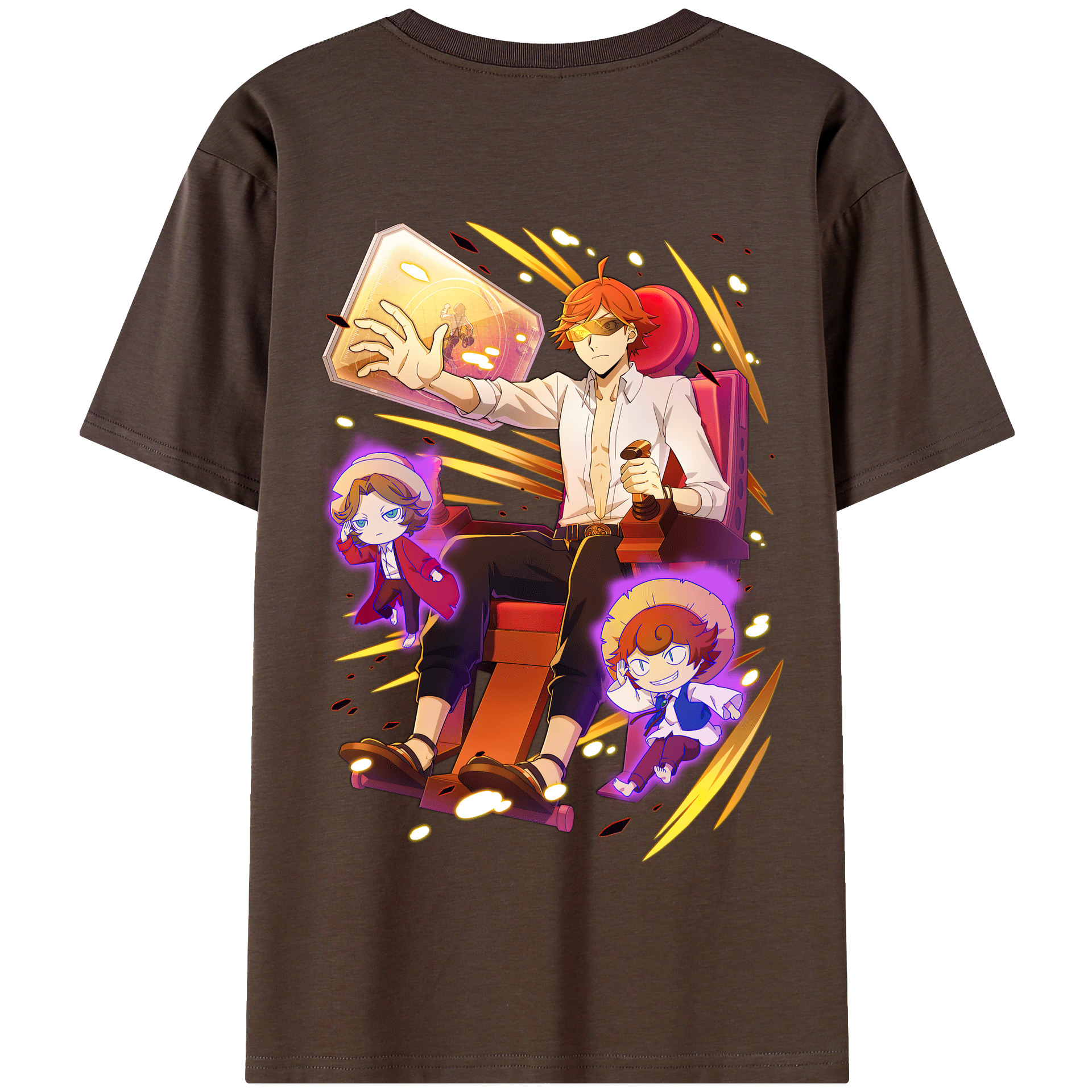 （画像用） 文豪ストレイドッグス Bungo Stray Dogs 綿100％半袖Tシャツ（背面プリント）