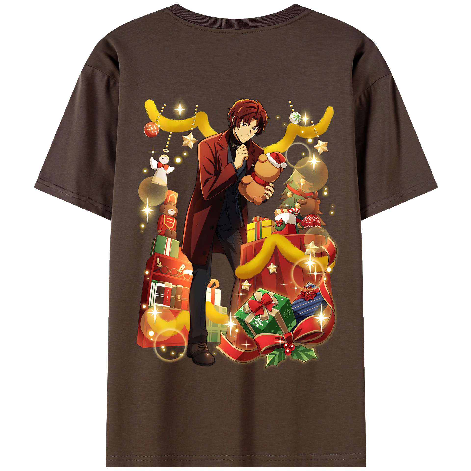 （画像用） 文豪ストレイドッグス Bungo Stray Dogs 綿100％半袖Tシャツ（背面プリント）