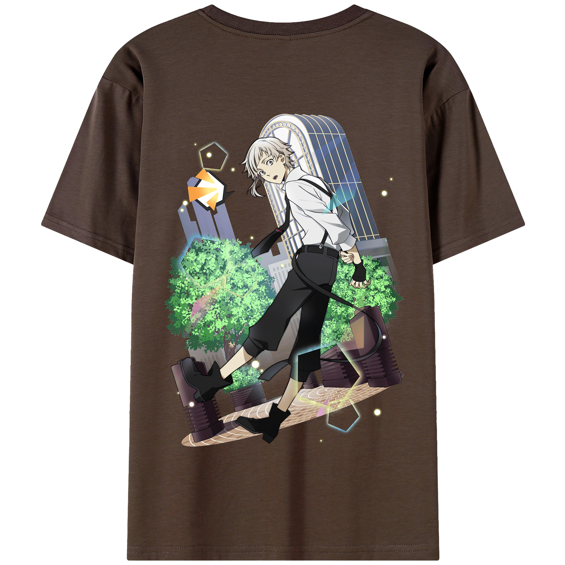 （画像用） 文豪ストレイドッグス Bungo Stray Dogs 綿100％半袖Tシャツ（背面プリント）