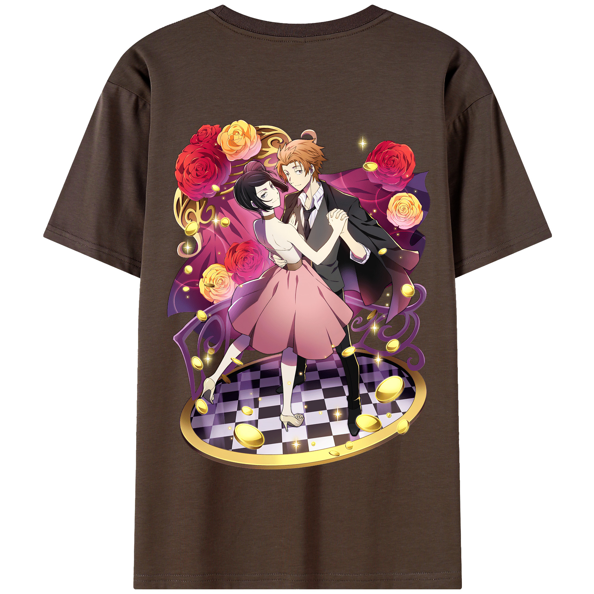 （画像用） 文豪ストレイドッグス Bungo Stray Dogs 綿100％半袖Tシャツ（背面プリント）
