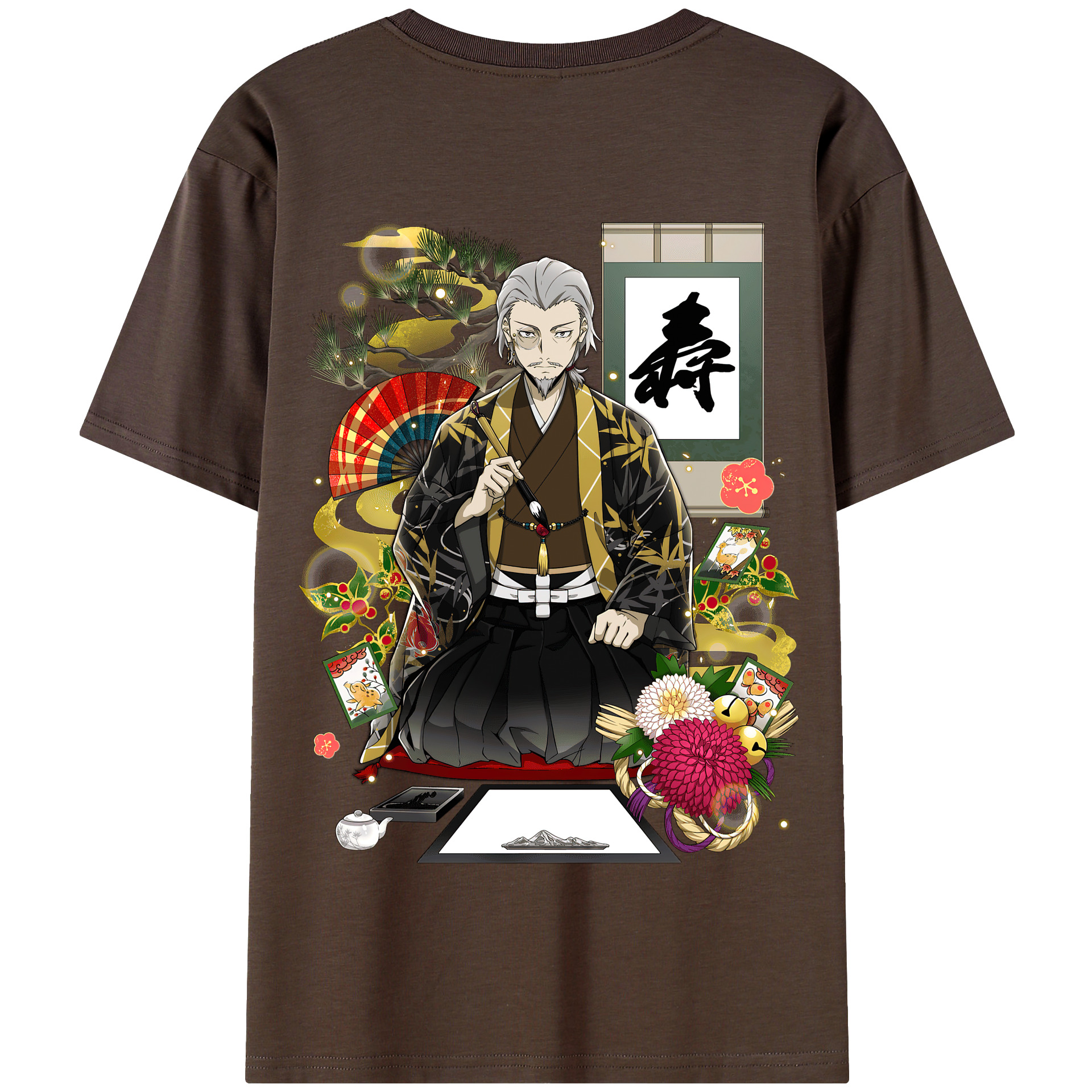 （画像用） 文豪ストレイドッグス Bungo Stray Dogs 綿100％半袖Tシャツ（背面プリント）