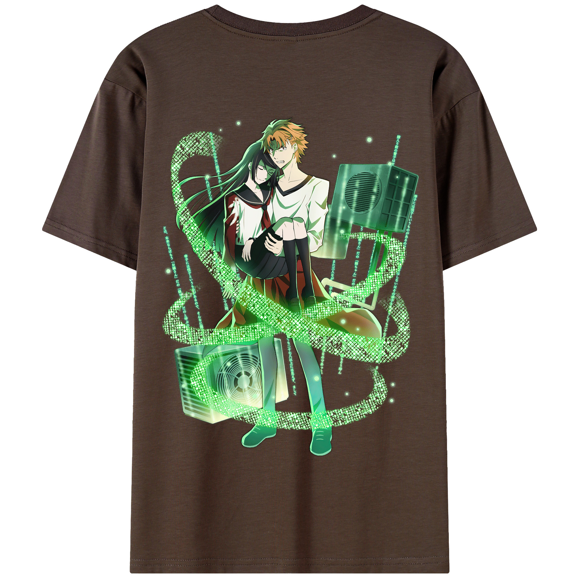 （画像用） 文豪ストレイドッグス Bungo Stray Dogs 綿100％半袖Tシャツ（背面プリント）