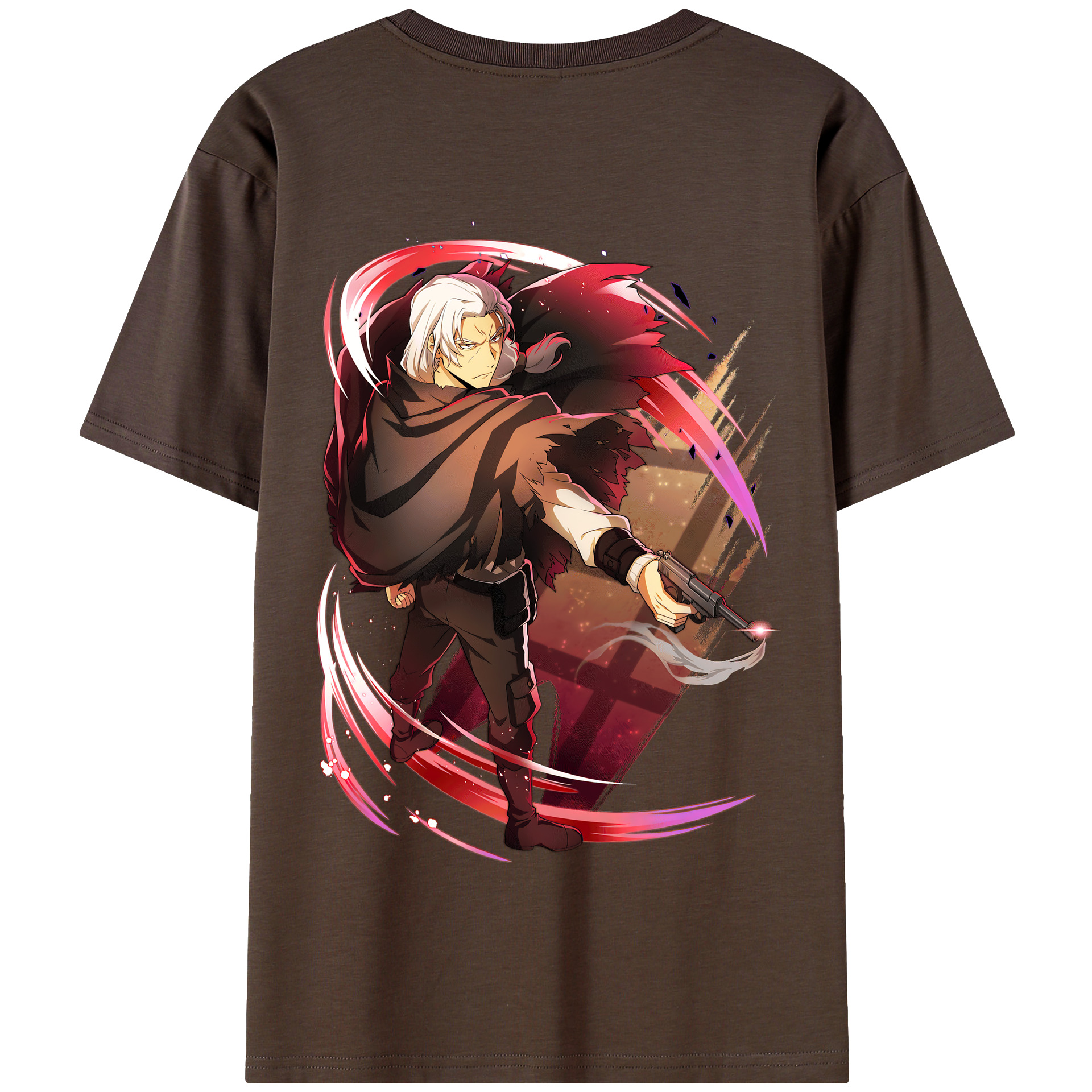 （画像用） 文豪ストレイドッグス Bungo Stray Dogs 綿100％半袖Tシャツ（背面プリント）
