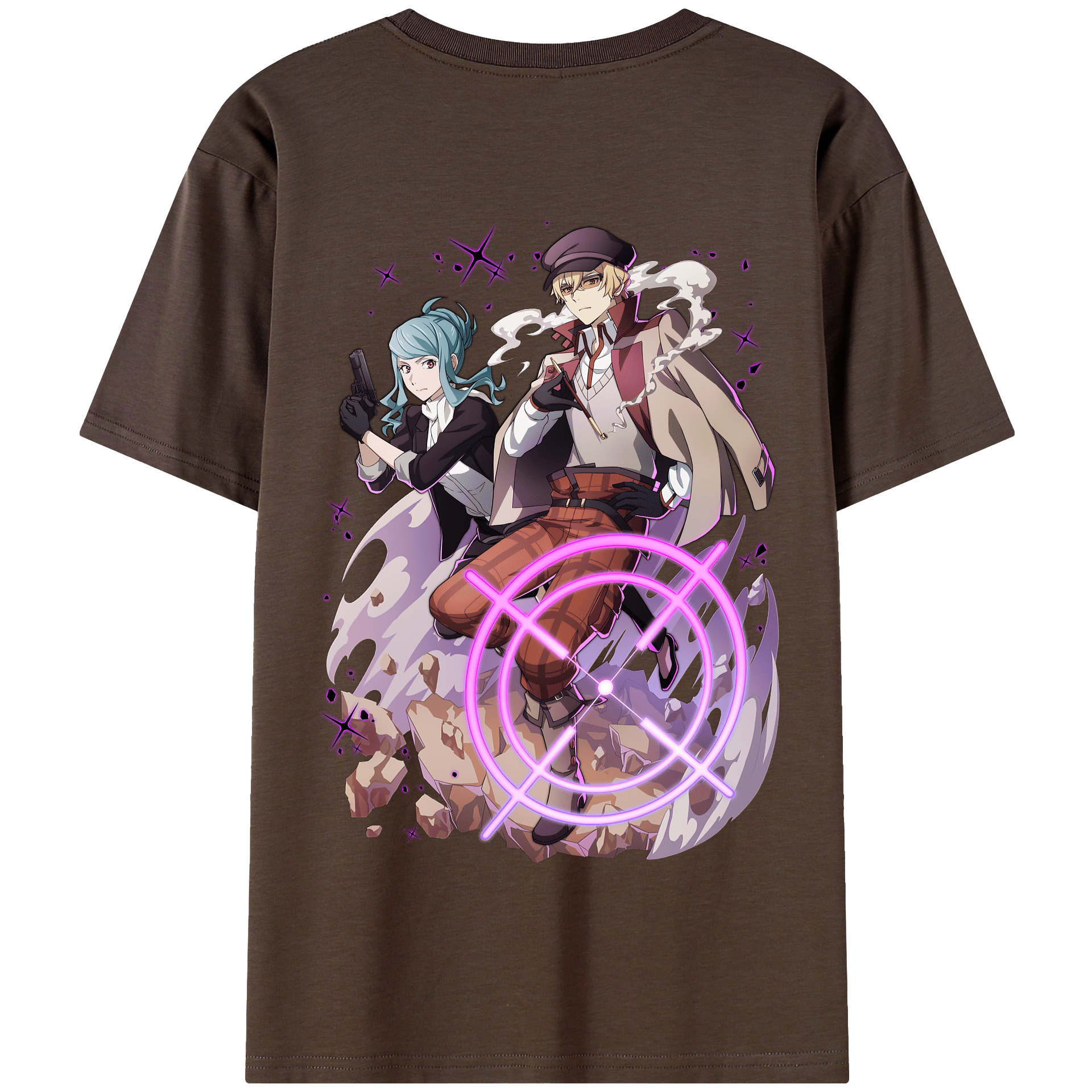（画像用） 文豪ストレイドッグス Bungo Stray Dogs 綿100％半袖Tシャツ（背面プリント）
