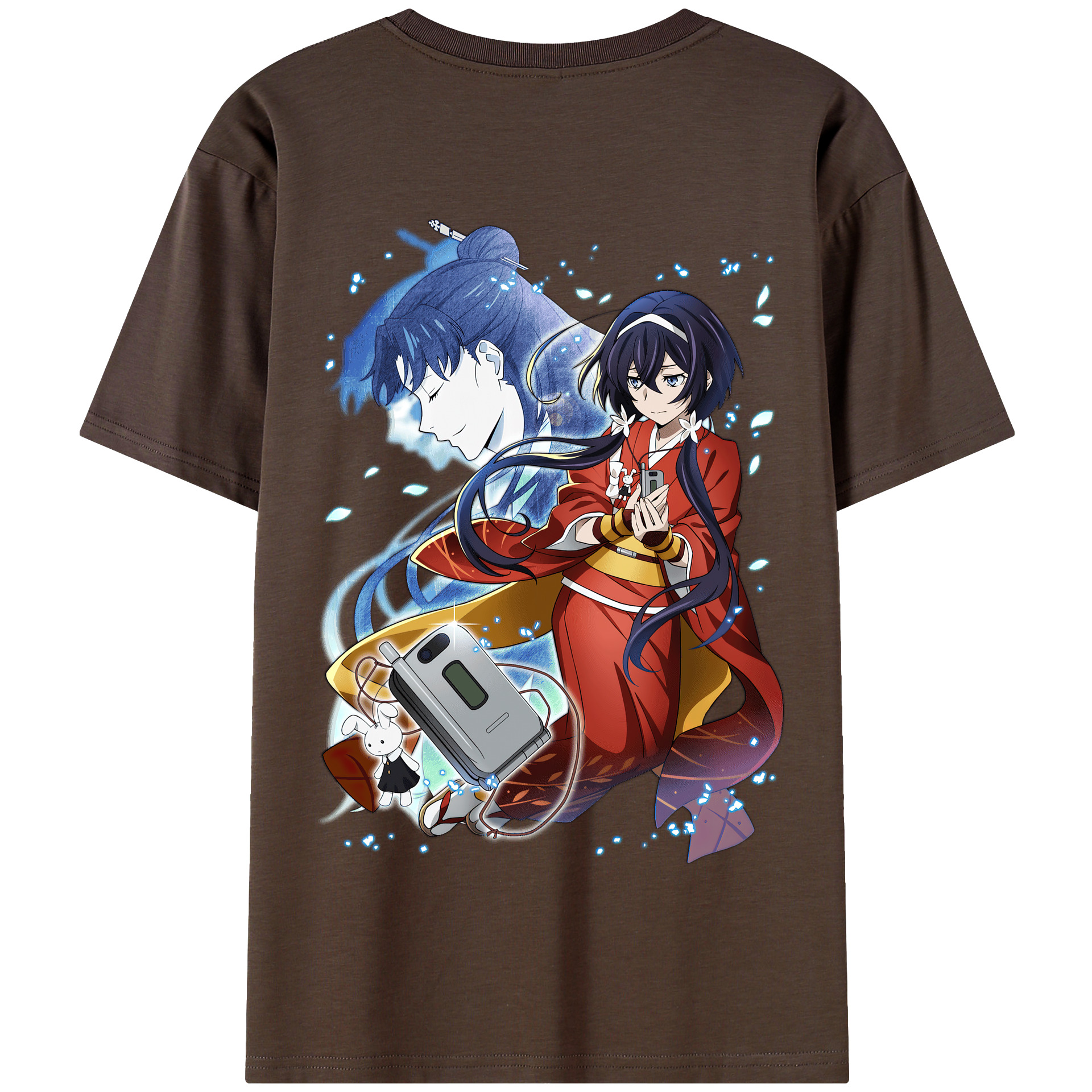 （画像用） 文豪ストレイドッグス Bungo Stray Dogs 綿100％半袖Tシャツ（背面プリント）