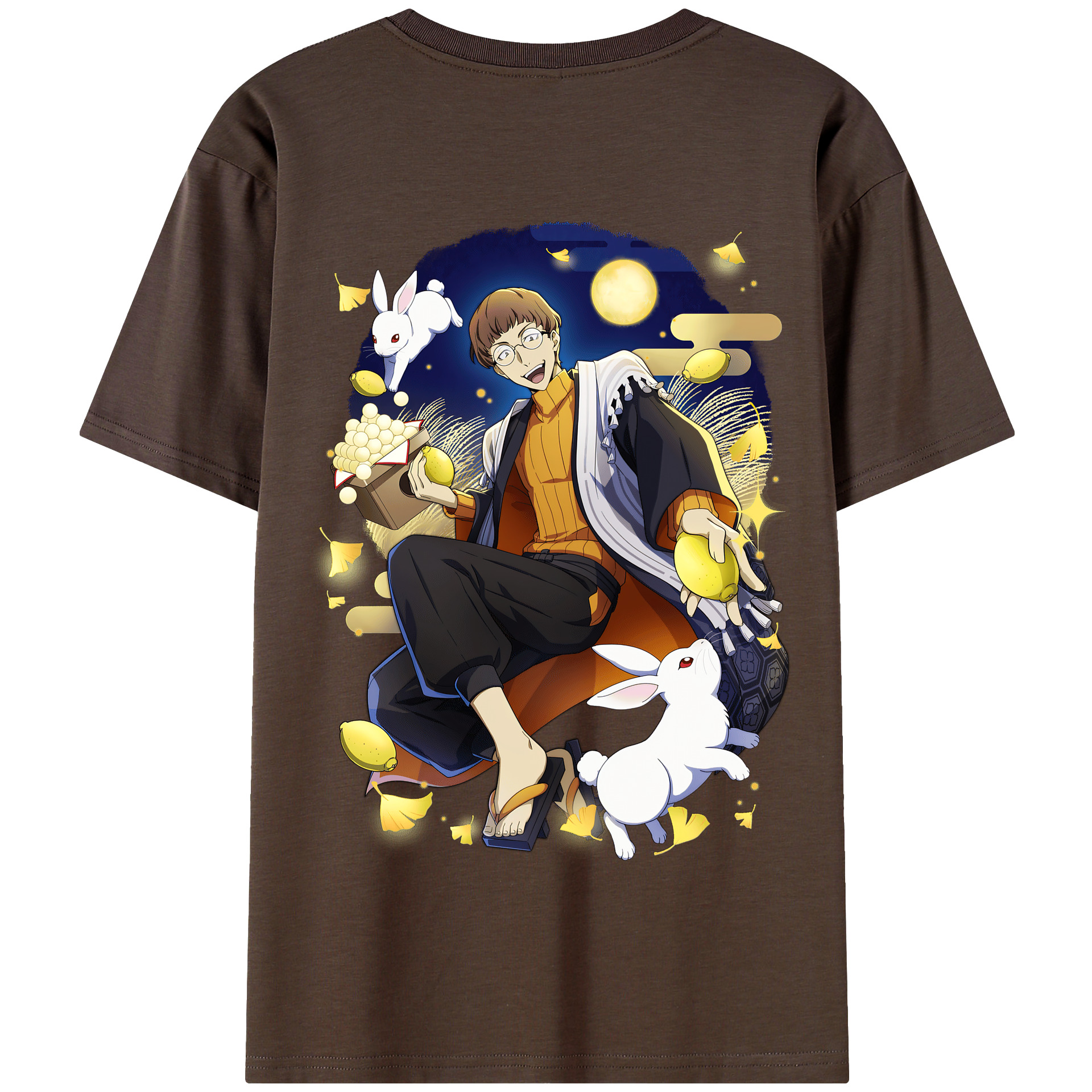 （画像用） 文豪ストレイドッグス Bungo Stray Dogs 綿100％半袖Tシャツ（背面プリント）