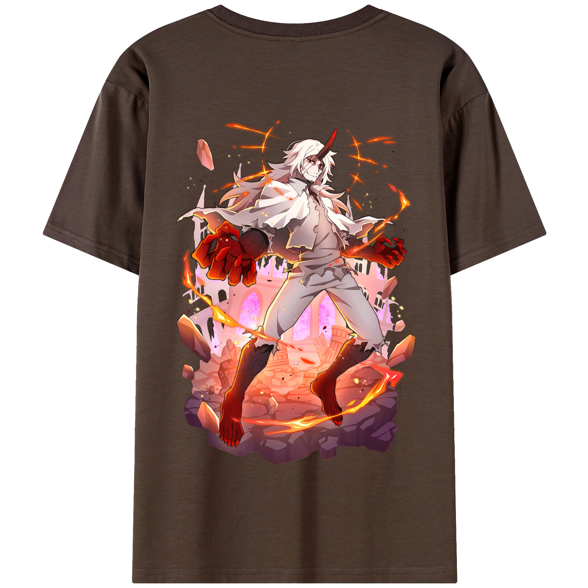 （画像用） 文豪ストレイドッグス Bungo Stray Dogs 綿100％半袖Tシャツ（背面プリント）