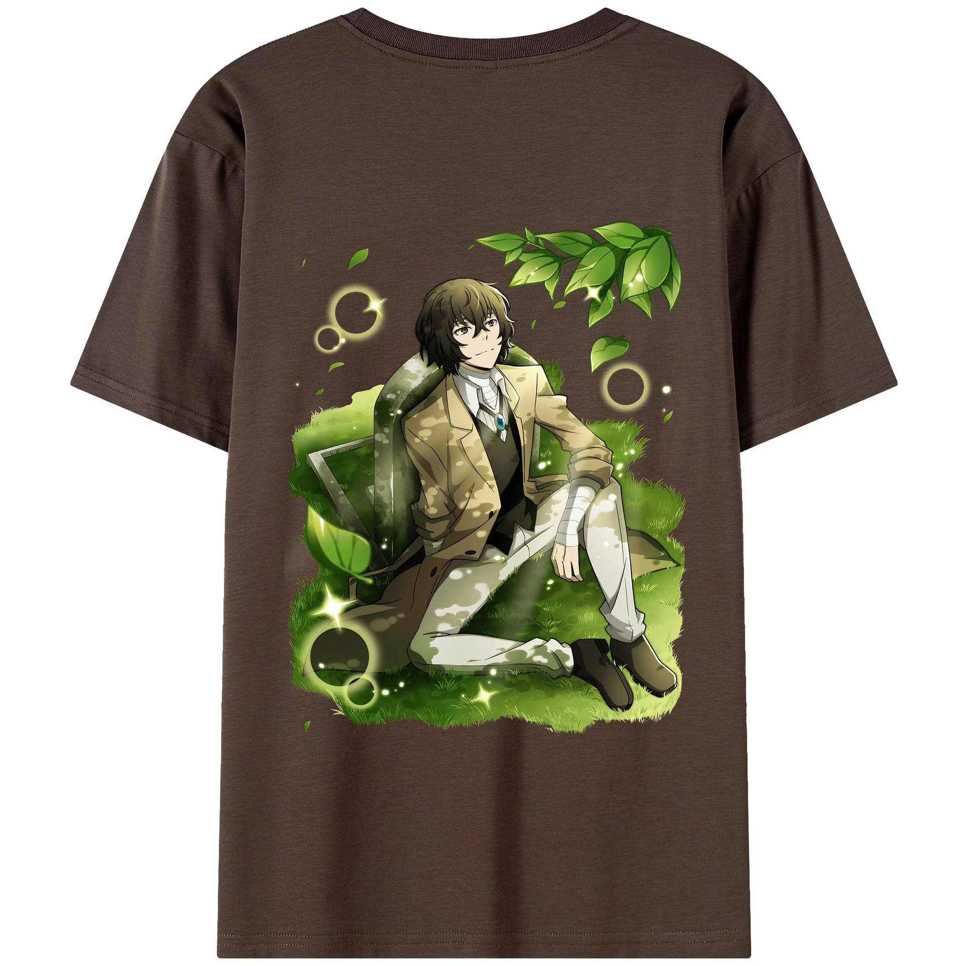 （画像用） 文豪ストレイドッグス Bungo Stray Dogs 綿100％半袖Tシャツ（背面プリント）