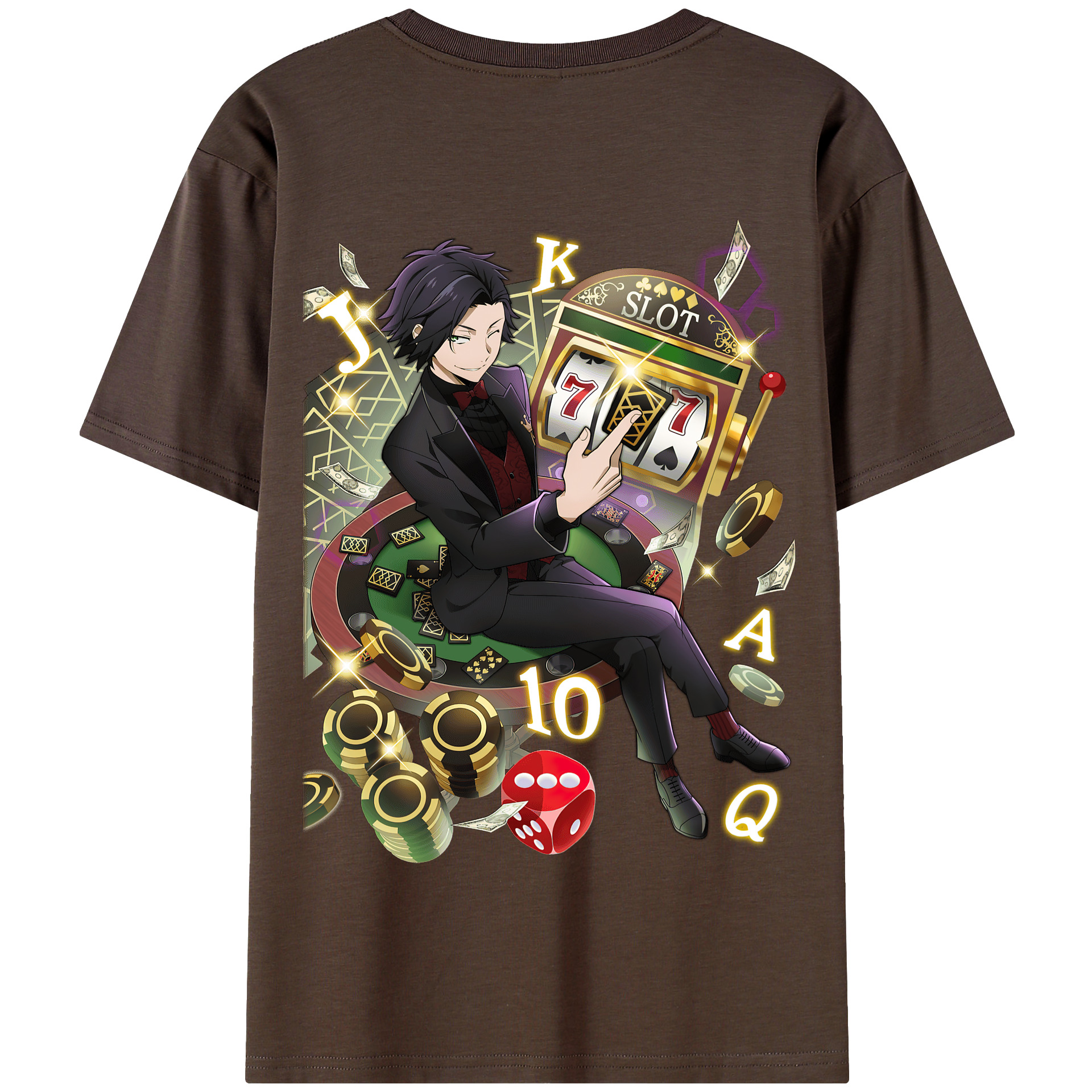 （画像用） 文豪ストレイドッグス Bungo Stray Dogs 綿100％半袖Tシャツ（背面プリント）