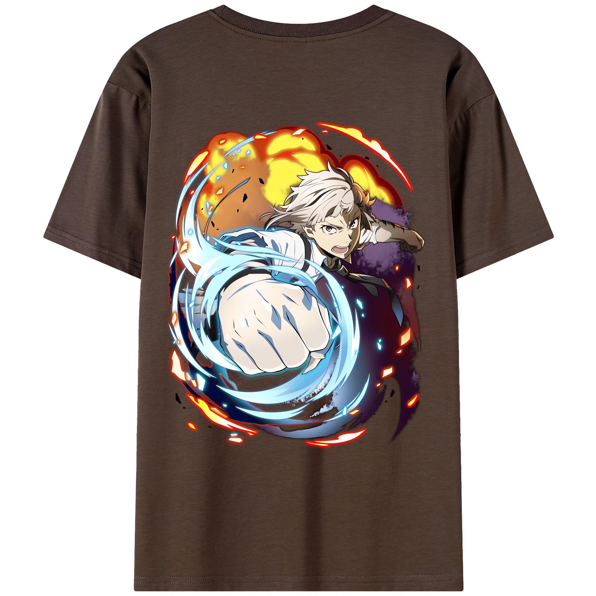 （画像用） 文豪ストレイドッグス Bungo Stray Dogs 綿100％半袖Tシャツ（背面プリント）