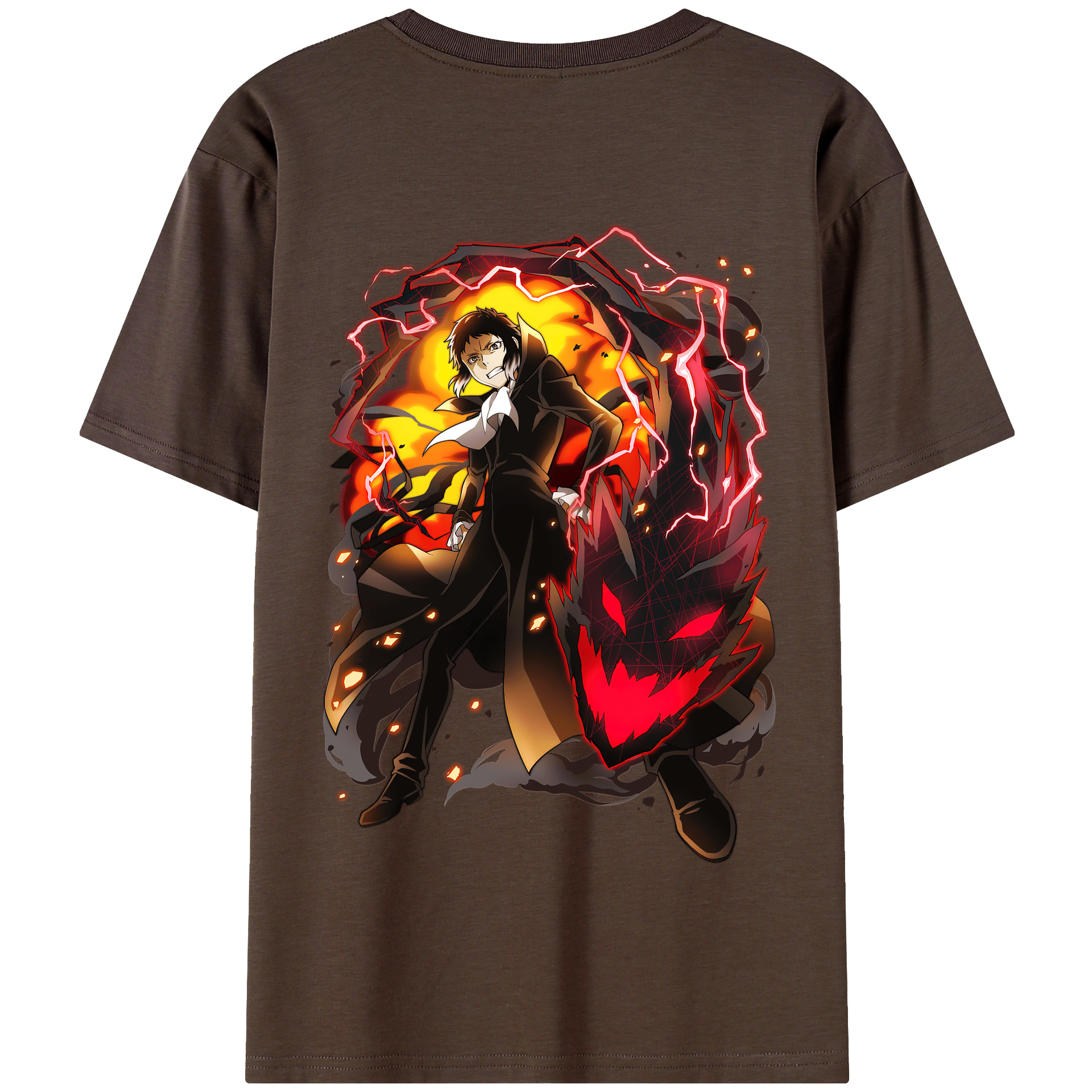 （画像用） 文豪ストレイドッグス Bungo Stray Dogs 綿100％半袖Tシャツ（背面プリント）