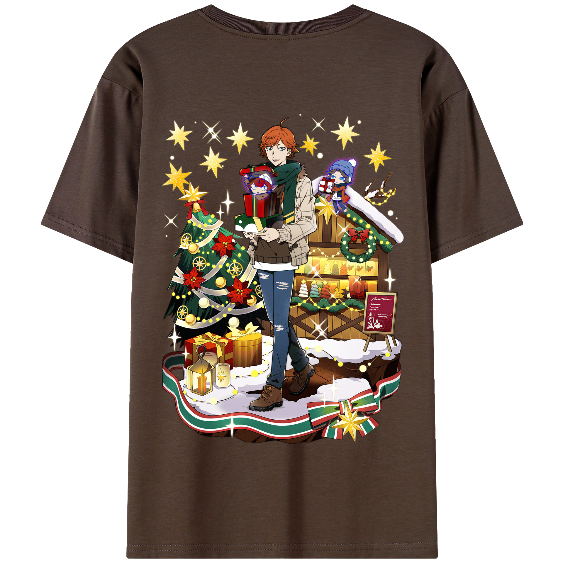 （画像用） 文豪ストレイドッグス Bungo Stray Dogs 綿100％半袖Tシャツ（背面プリント）