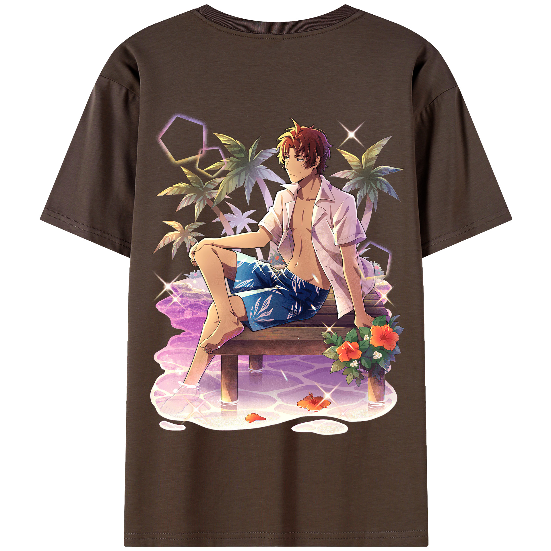 （画像用） 文豪ストレイドッグス Bungo Stray Dogs 綿100％半袖Tシャツ（背面プリント）