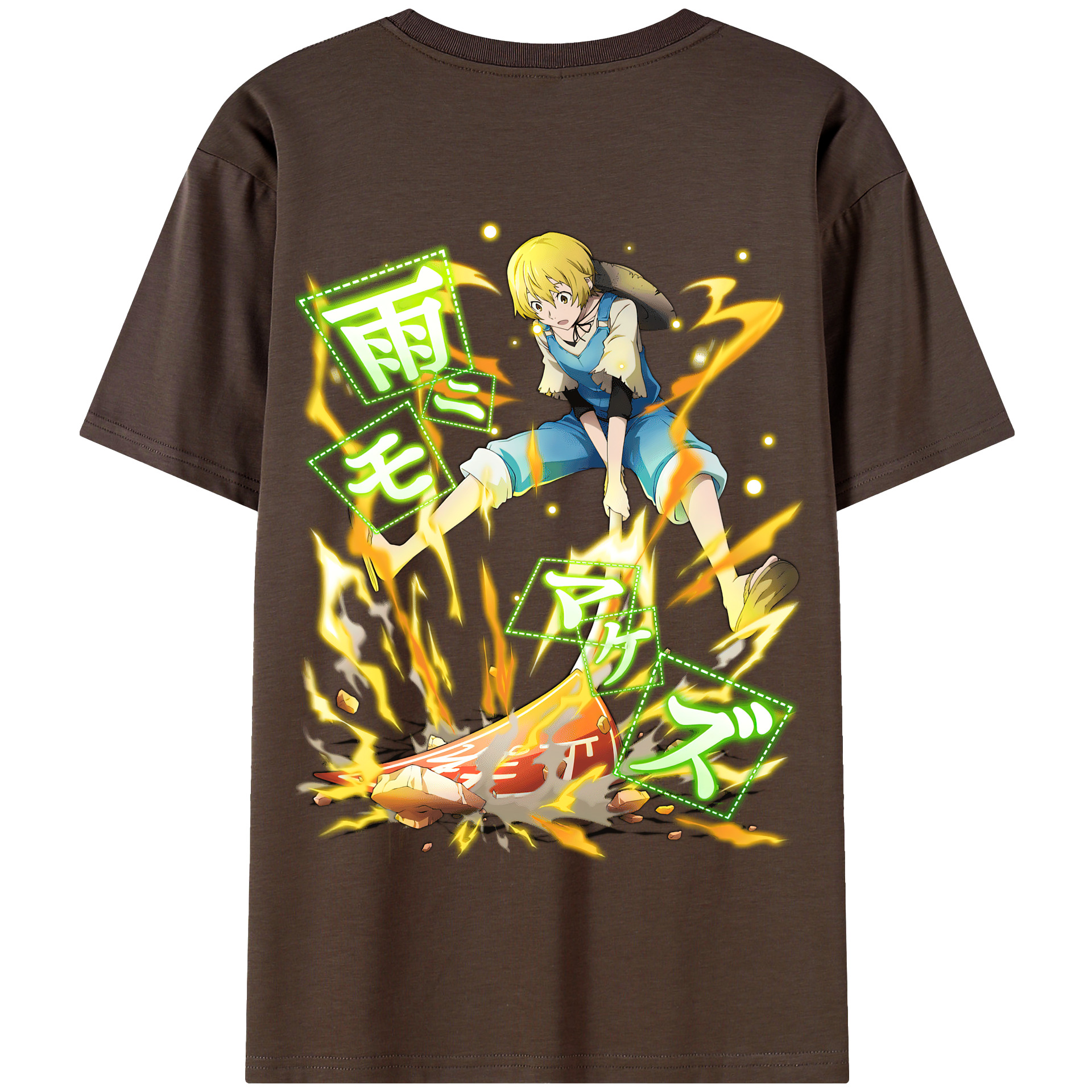 （画像用） 文豪ストレイドッグス Bungo Stray Dogs 綿100％半袖Tシャツ（背面プリント）