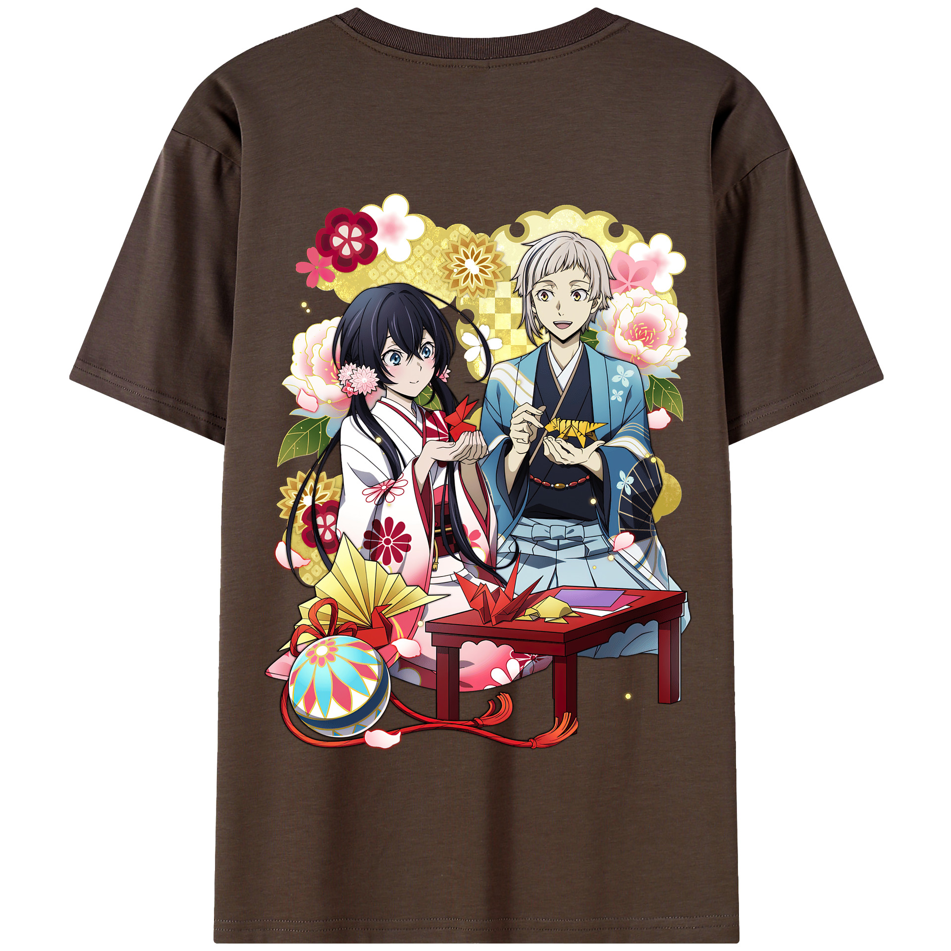 （画像用） 文豪ストレイドッグス Bungo Stray Dogs 綿100％半袖Tシャツ（背面プリント）