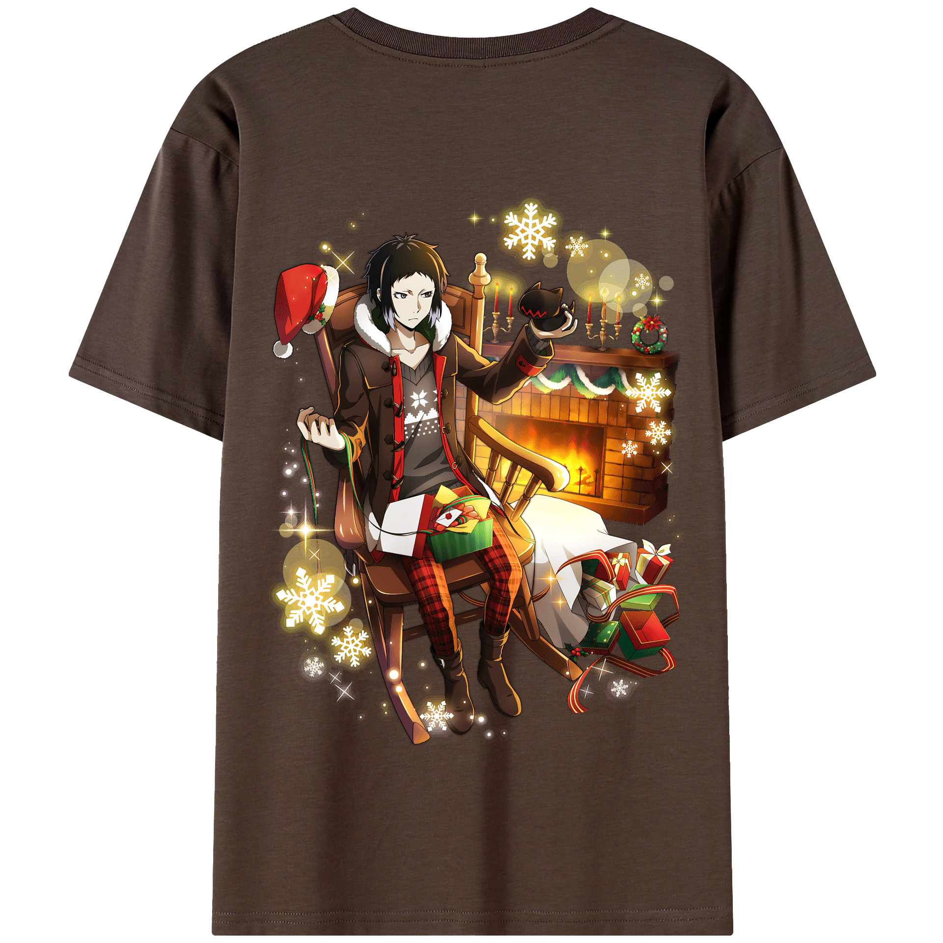 （画像用） 文豪ストレイドッグス Bungo Stray Dogs 綿100％半袖Tシャツ（背面プリント）