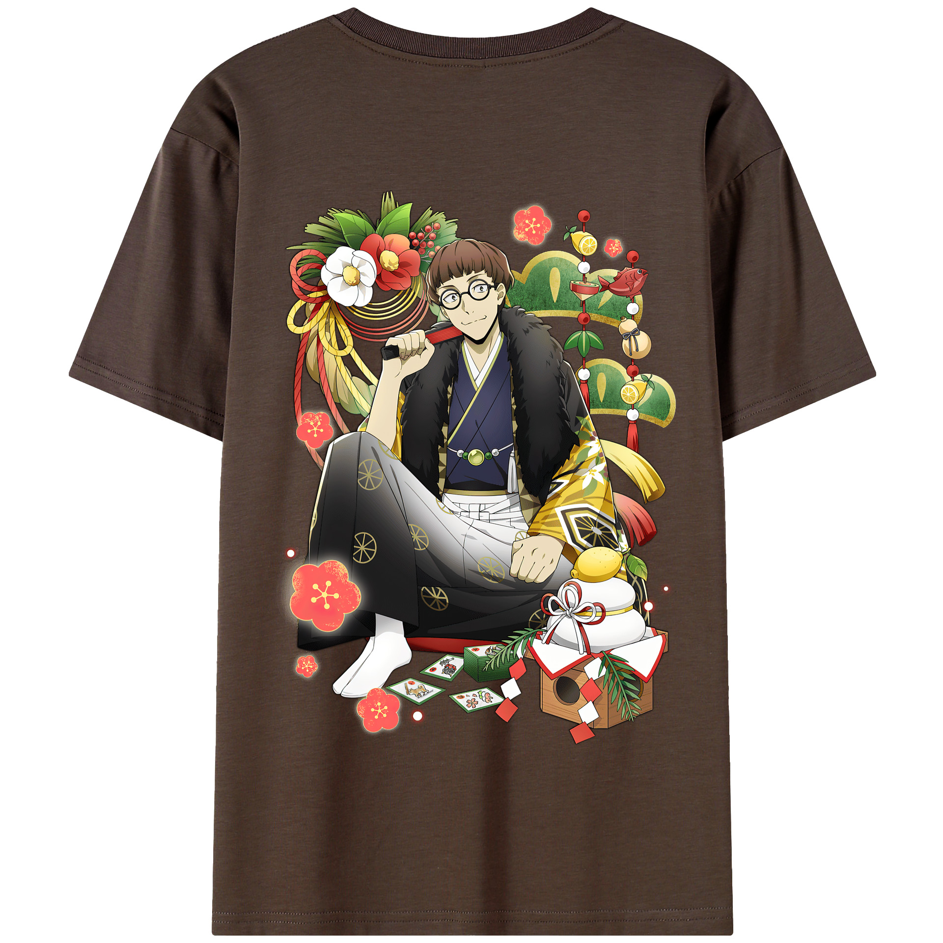（画像用） 文豪ストレイドッグス Bungo Stray Dogs 綿100％半袖Tシャツ（背面プリント）