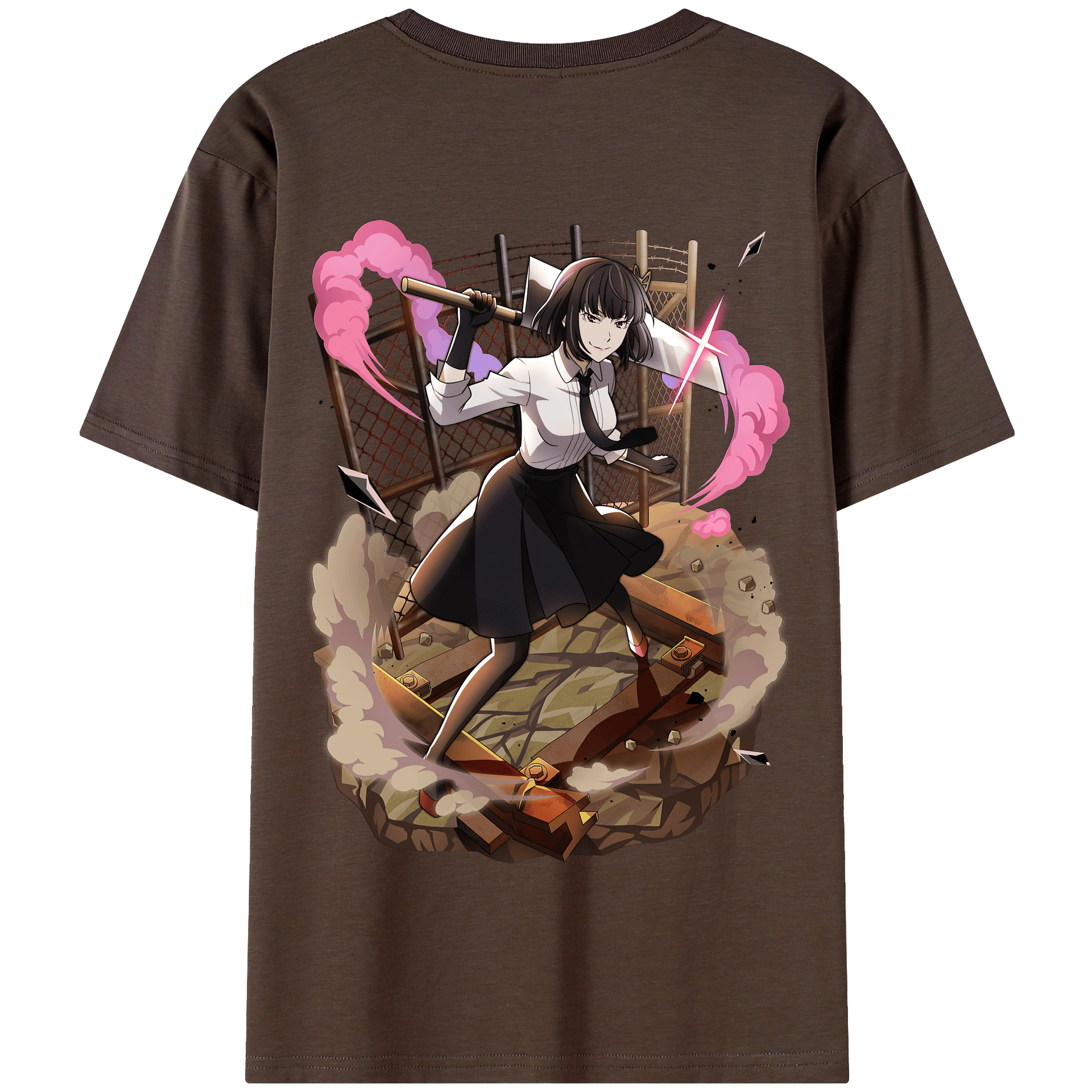 （画像用） 文豪ストレイドッグス Bungo Stray Dogs 綿100％半袖Tシャツ（背面プリント）