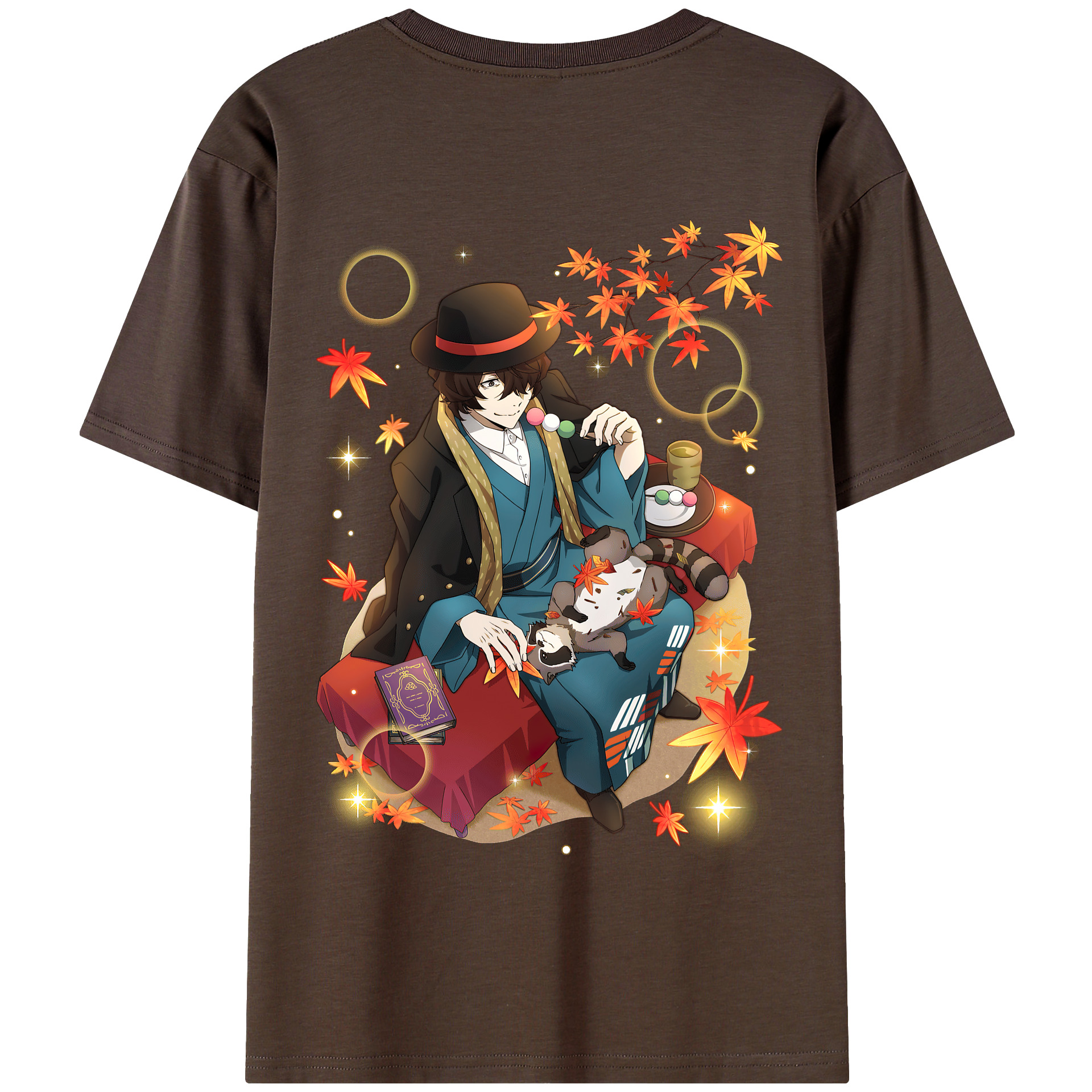 （画像用） 文豪ストレイドッグス Bungo Stray Dogs 綿100％半袖Tシャツ（背面プリント）
