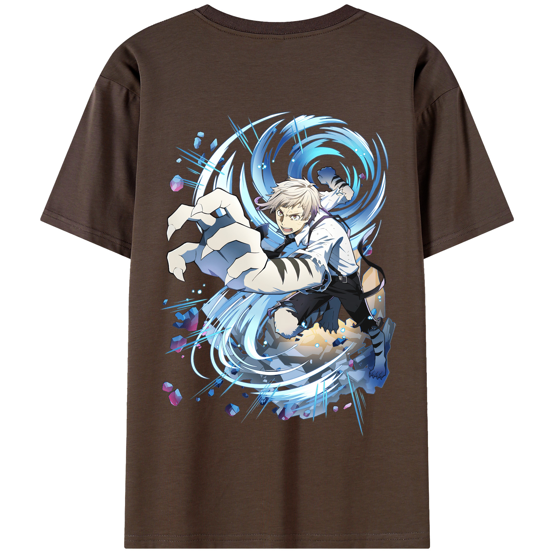 （画像用） 文豪ストレイドッグス Bungo Stray Dogs 綿100％半袖Tシャツ（背面プリント）