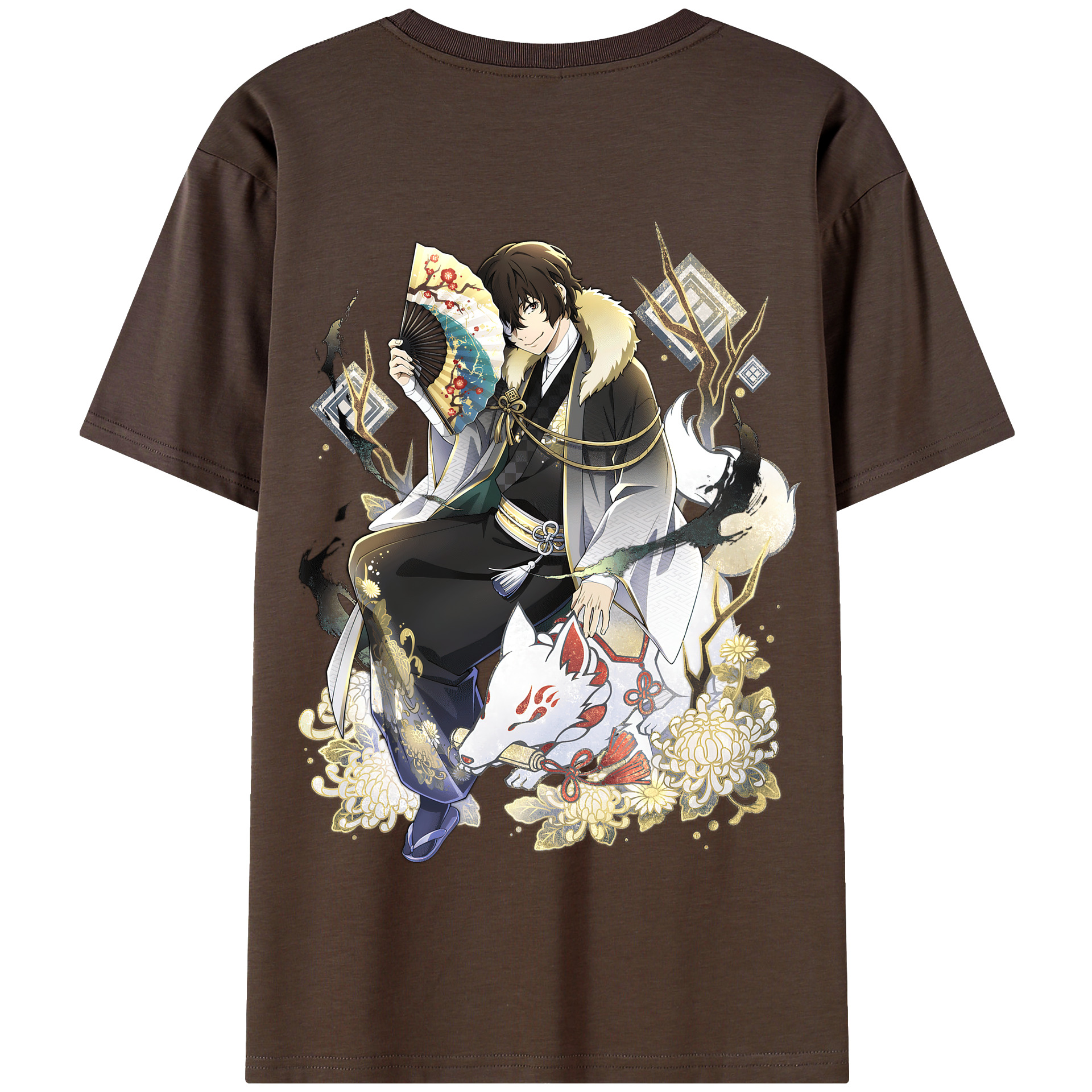 （画像用） 文豪ストレイドッグス Bungo Stray Dogs 綿100％半袖Tシャツ（背面プリント）