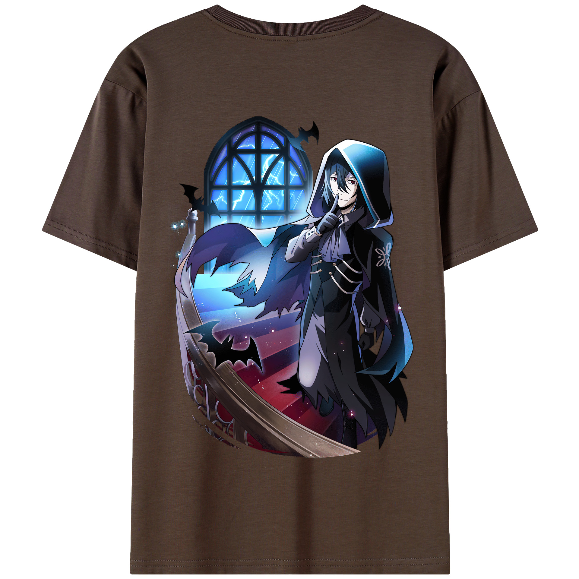 （画像用） 文豪ストレイドッグス Bungo Stray Dogs 綿100％半袖Tシャツ（背面プリント）