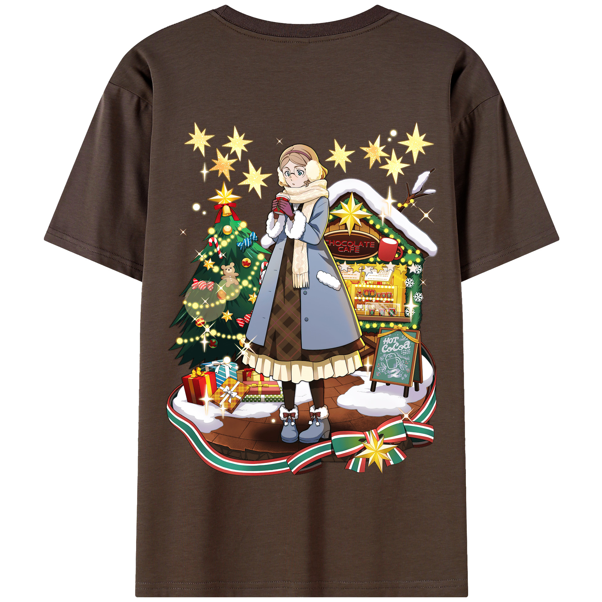 （画像用） 文豪ストレイドッグス Bungo Stray Dogs 綿100％半袖Tシャツ（背面プリント）