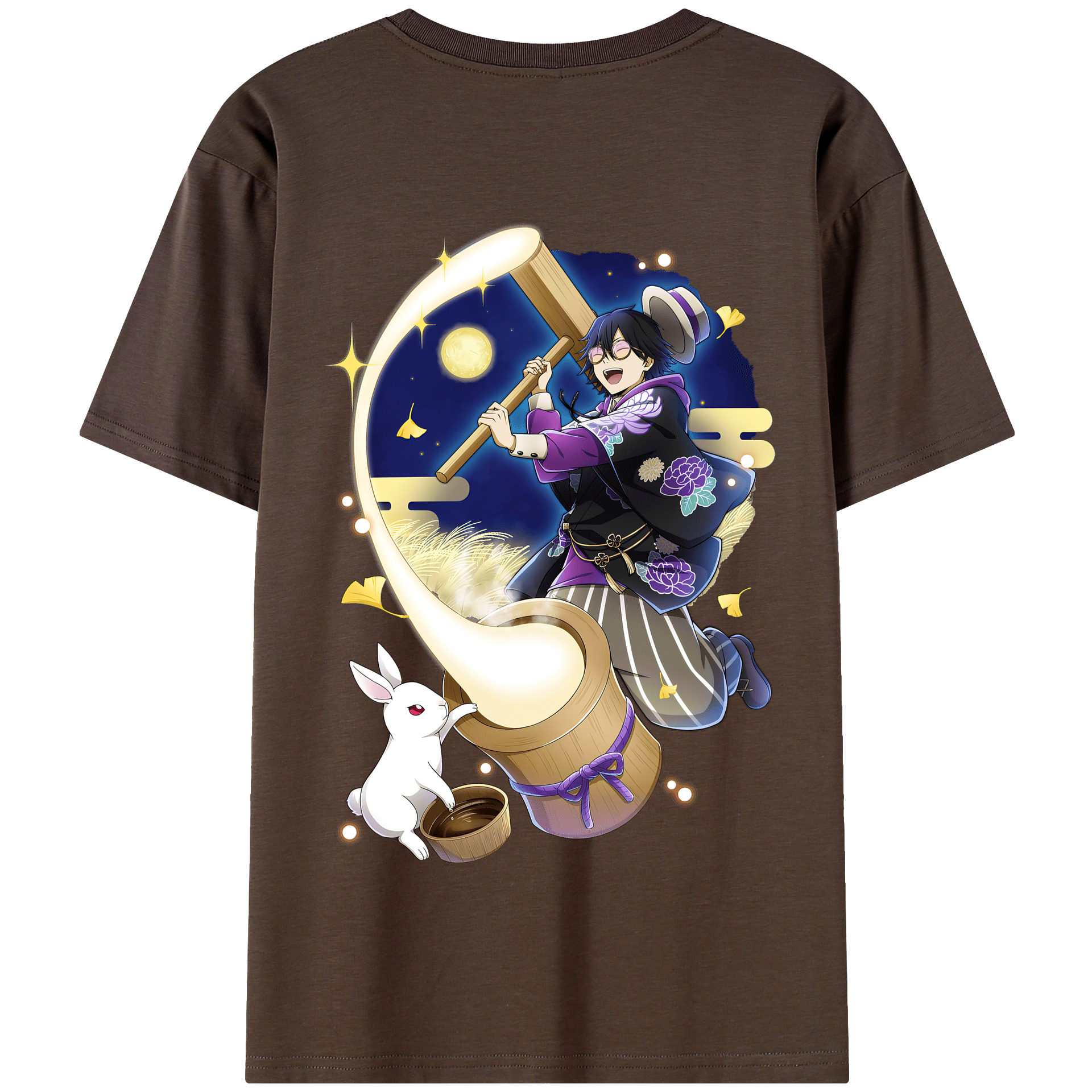 （画像用） 文豪ストレイドッグス Bungo Stray Dogs 綿100％半袖Tシャツ（背面プリント）