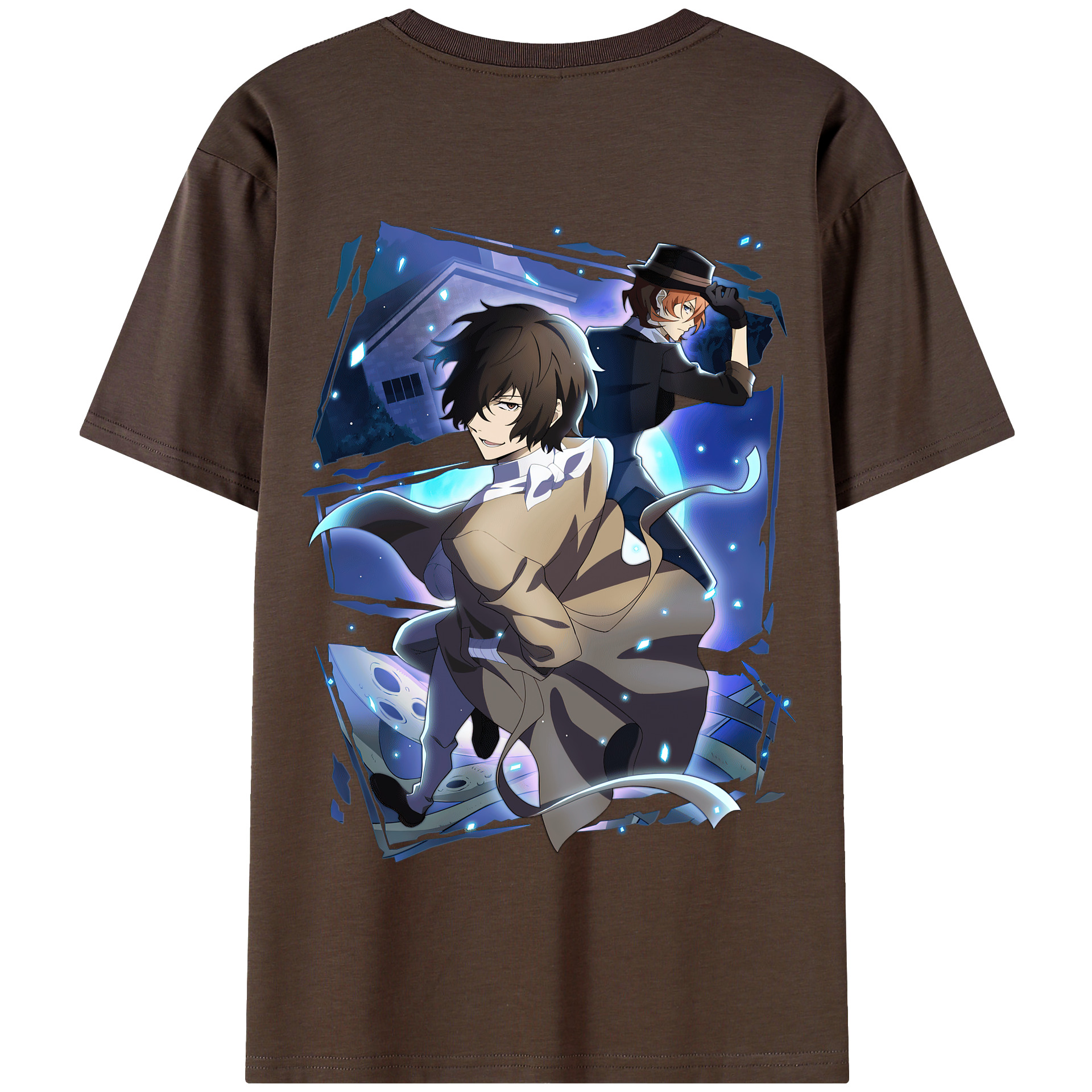 （画像用） 文豪ストレイドッグス Bungo Stray Dogs 綿100％半袖Tシャツ（背面プリント）