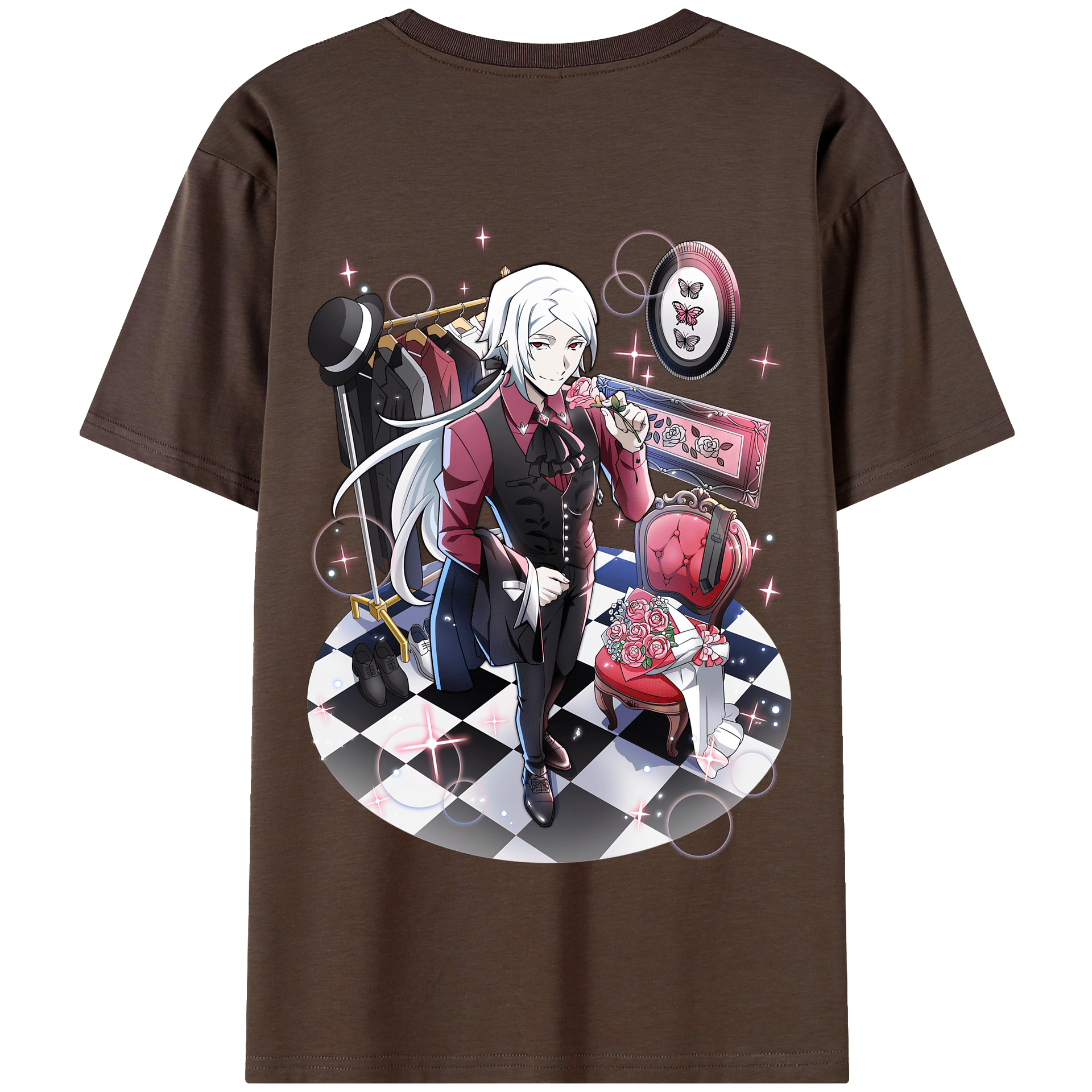 （画像用） 文豪ストレイドッグス Bungo Stray Dogs 綿100％半袖Tシャツ（背面プリント）