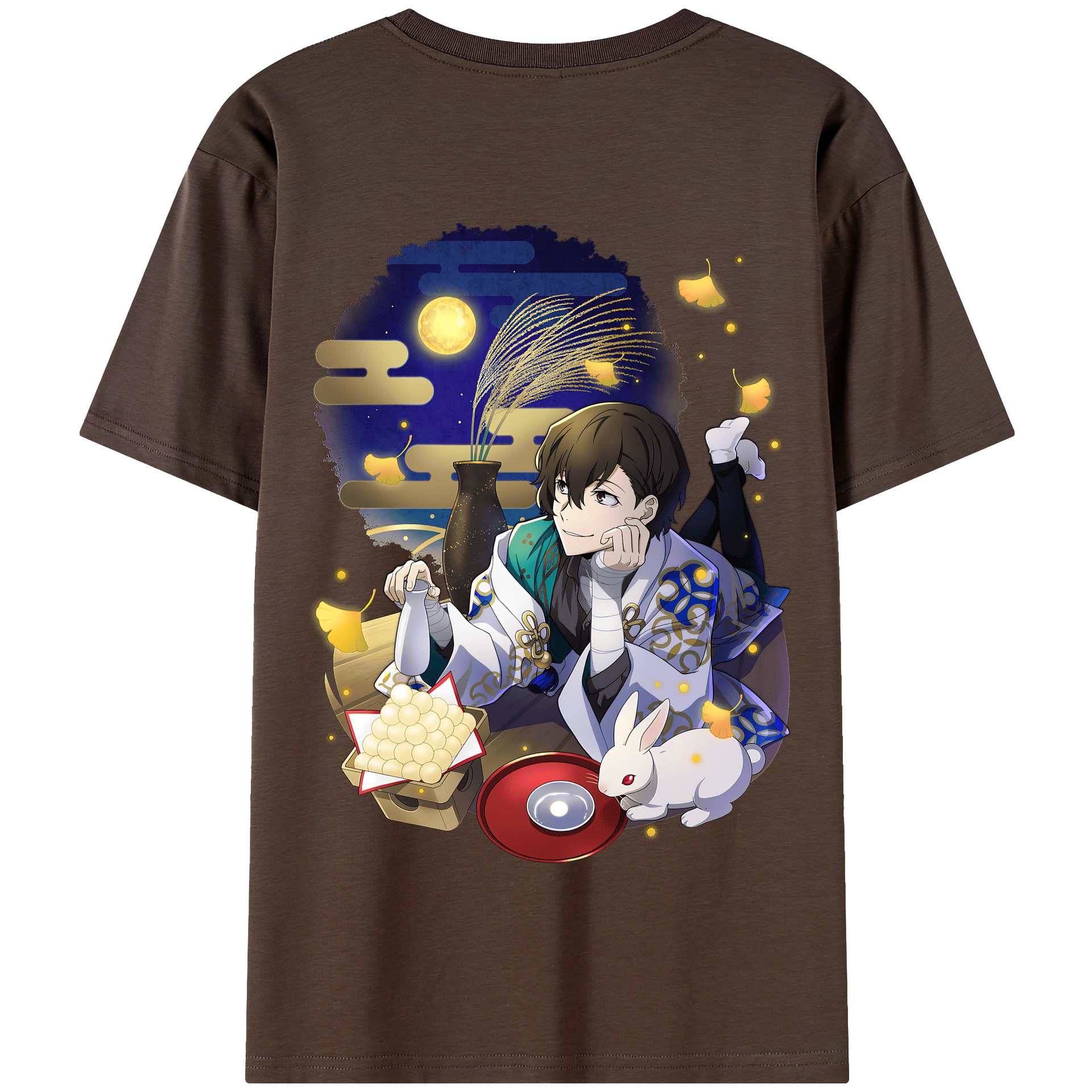 （画像用） 文豪ストレイドッグス Bungo Stray Dogs 綿100％半袖Tシャツ（背面プリント）