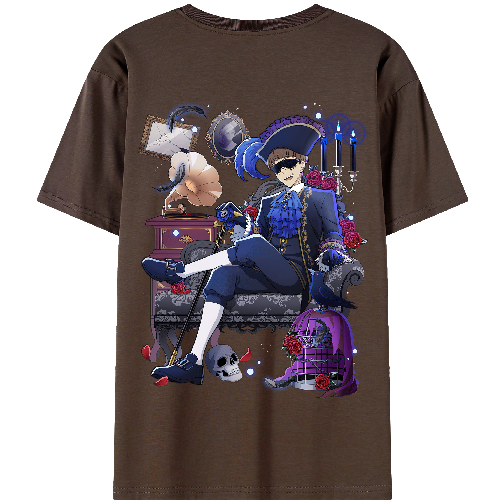 （画像用） 文豪ストレイドッグス Bungo Stray Dogs 綿100％半袖Tシャツ（背面プリント）