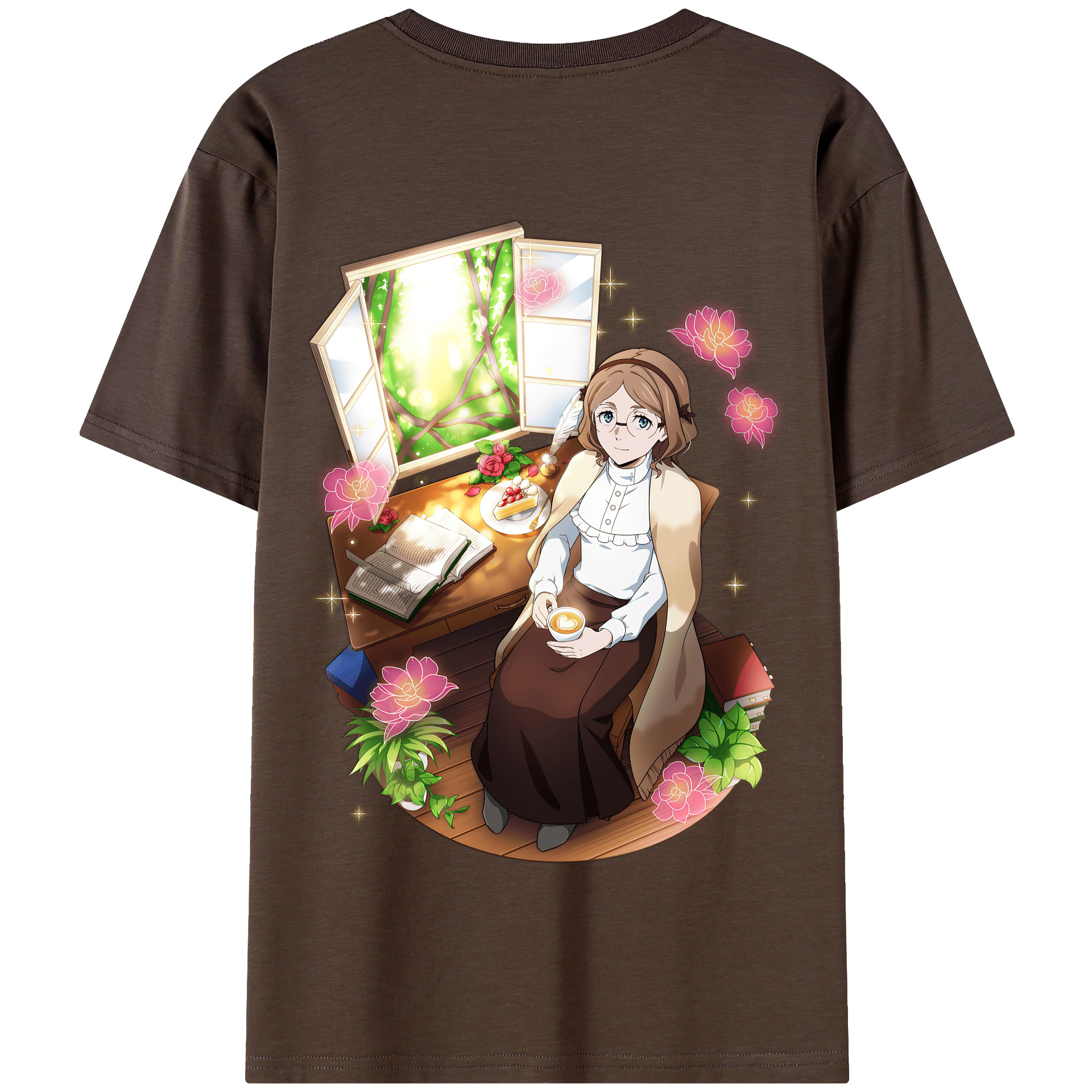 （画像用） 文豪ストレイドッグス Bungo Stray Dogs 綿100％半袖Tシャツ（背面プリント）