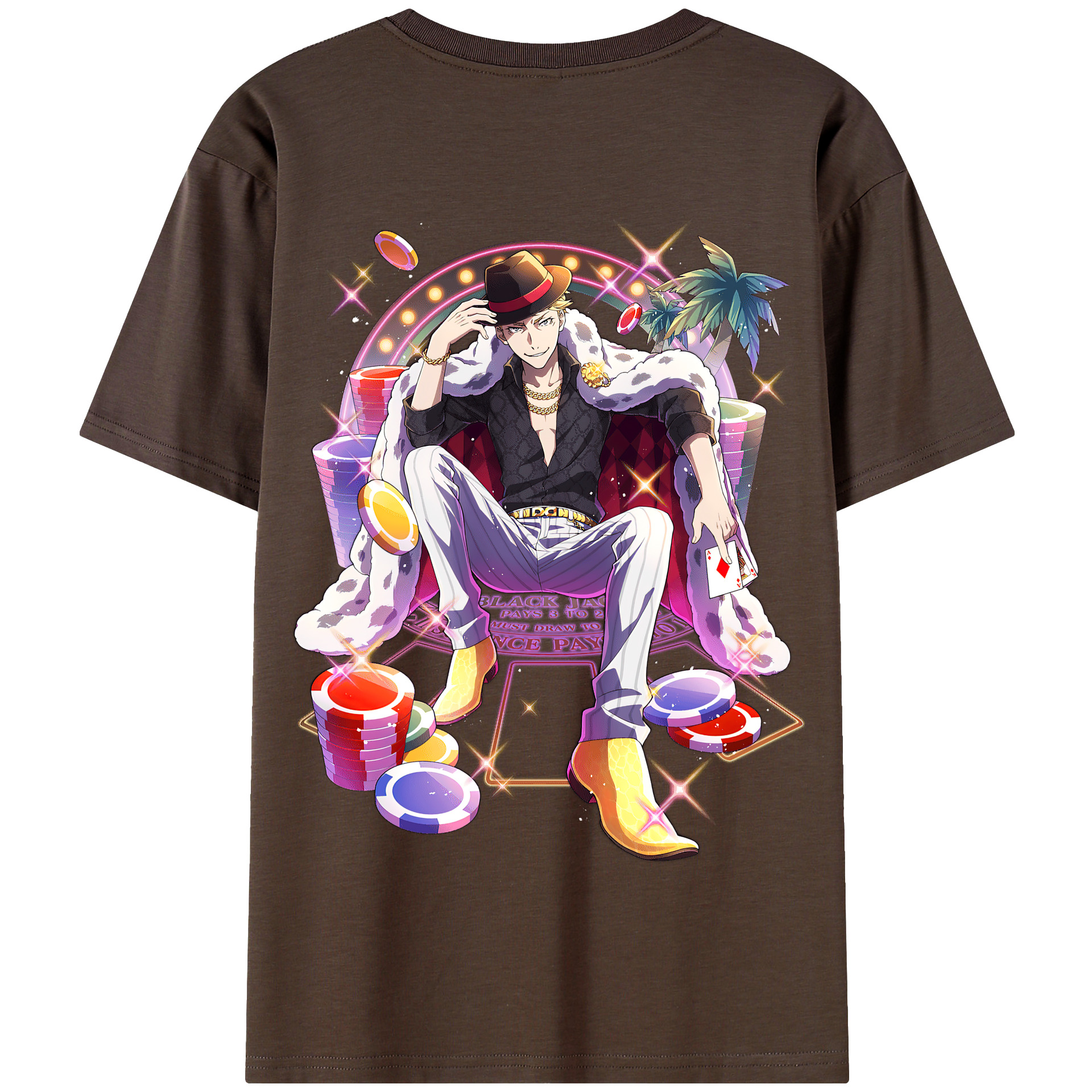 （画像用） 文豪ストレイドッグス Bungo Stray Dogs 綿100％半袖Tシャツ（背面プリント）