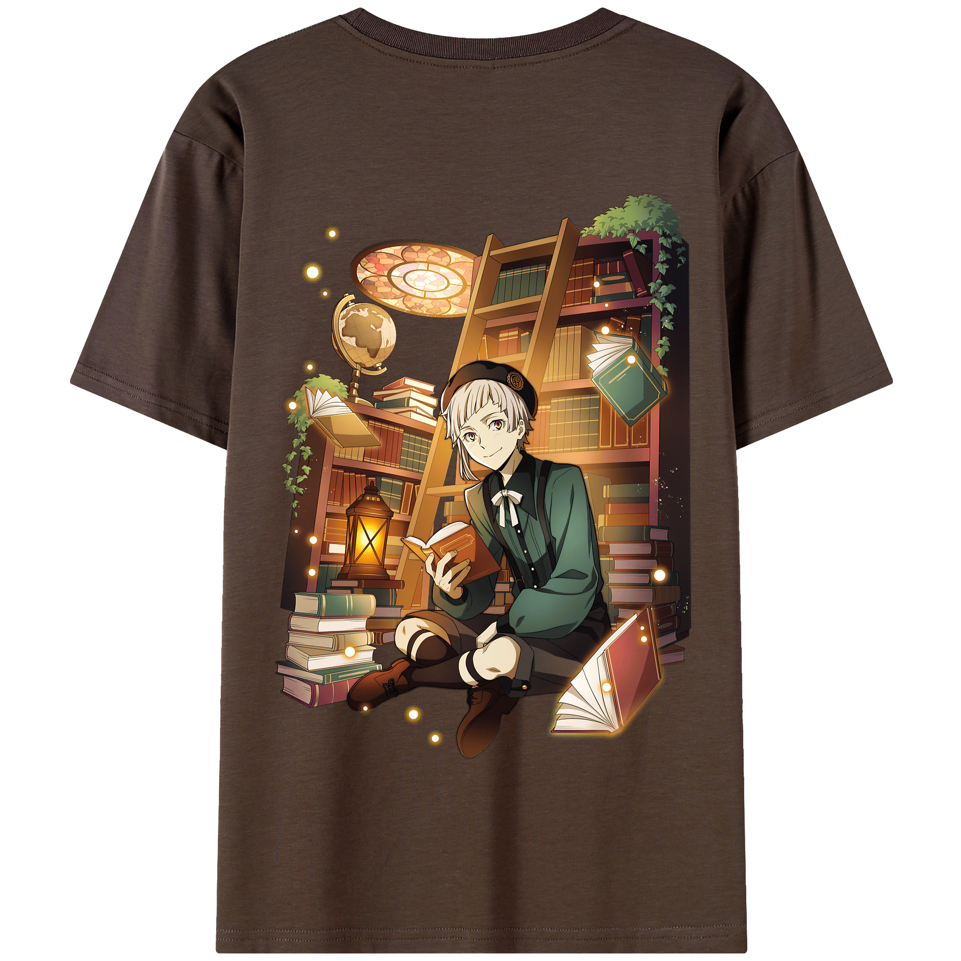 （画像用） 文豪ストレイドッグス Bungo Stray Dogs 綿100％半袖Tシャツ（背面プリント）